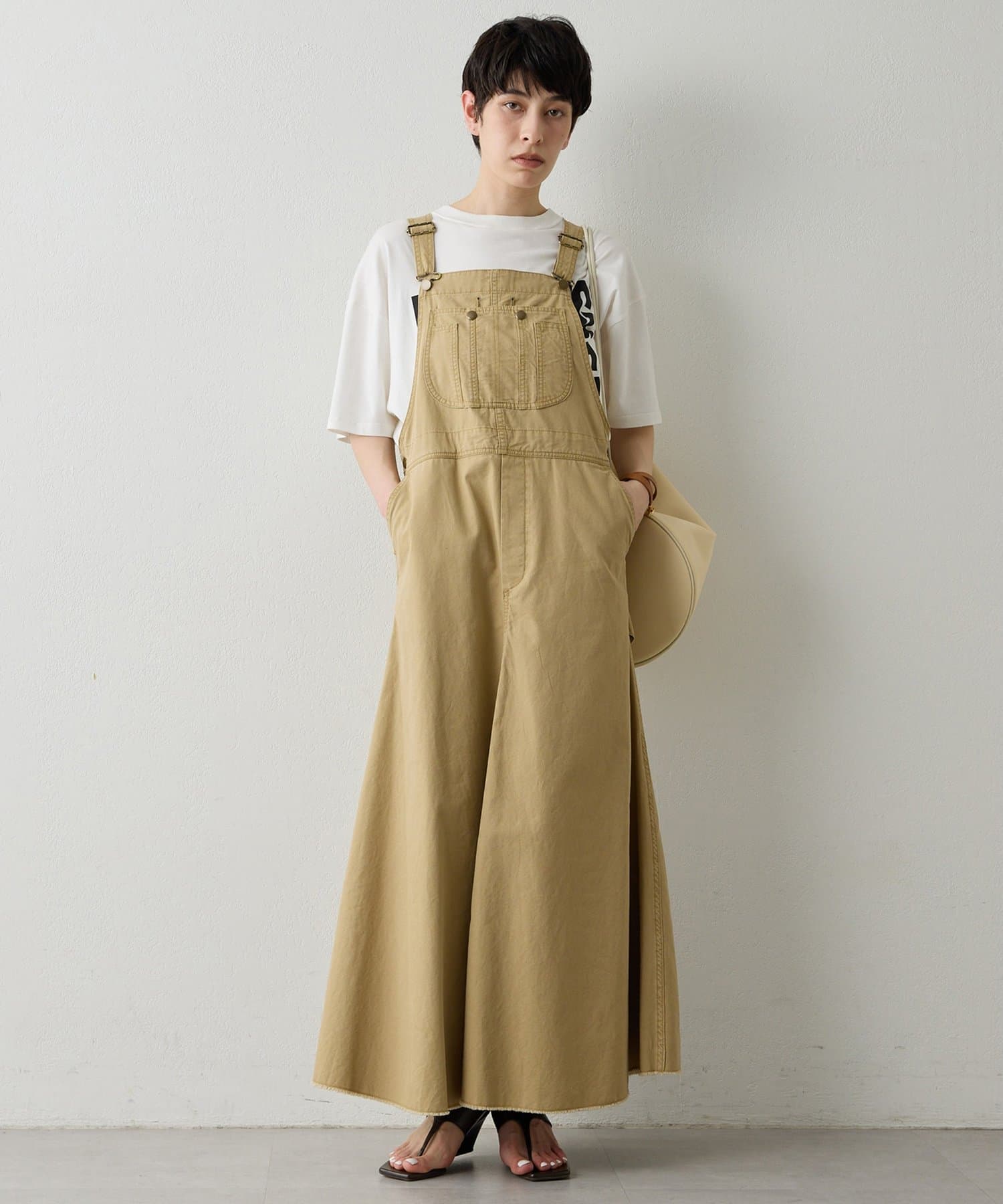 Whim Gazette(ウィム ガゼット) オーバーオールスカート