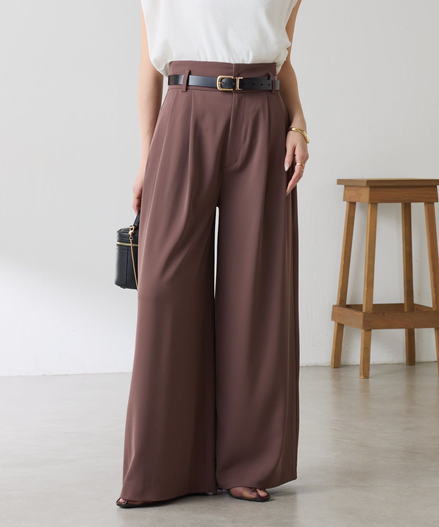 COLLAGE GALLARDAGALANTE(コラージュ ガリャルダガランテ) 【Nuel/ヌエル】 2WAYハイウエストパンツ