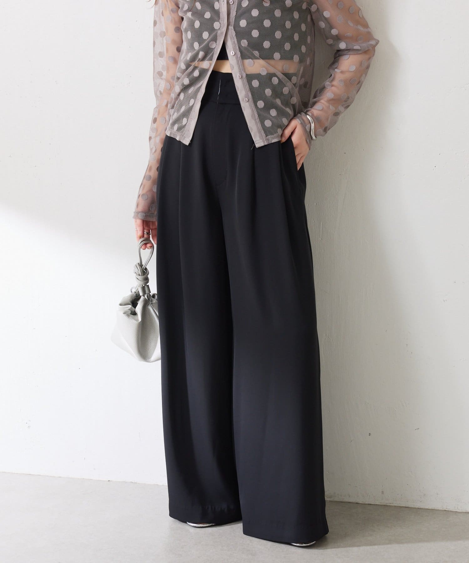 COLLAGE GALLARDAGALANTE(コラージュ ガリャルダガランテ) 【Nuel/ヌエル】 2WAYハイウエストパンツ