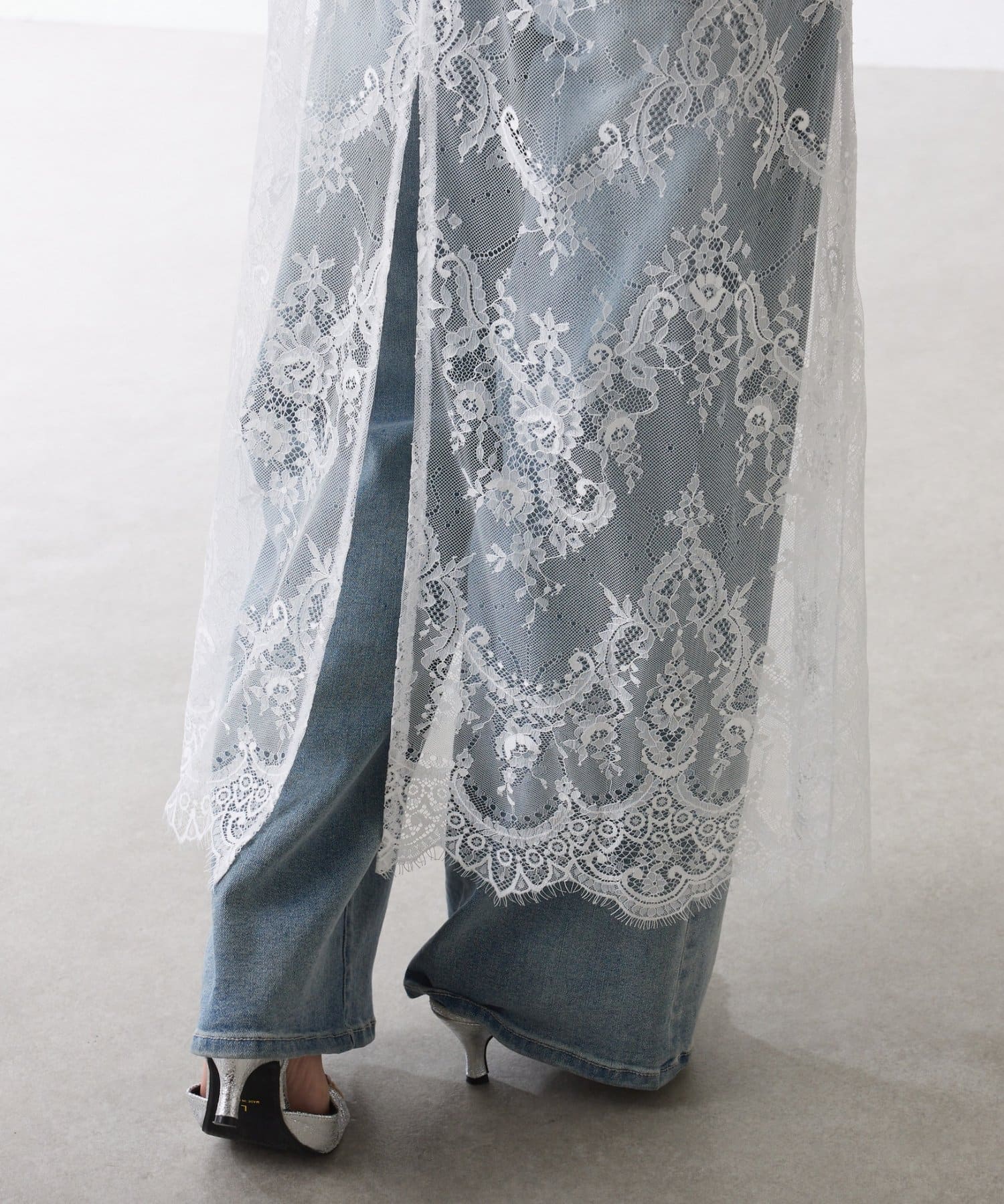 COLLAGE GALLARDAGALANTE(コラージュ ガリャルダガランテ) 【Nuel/ヌエル】 レースレイヤードワンピース