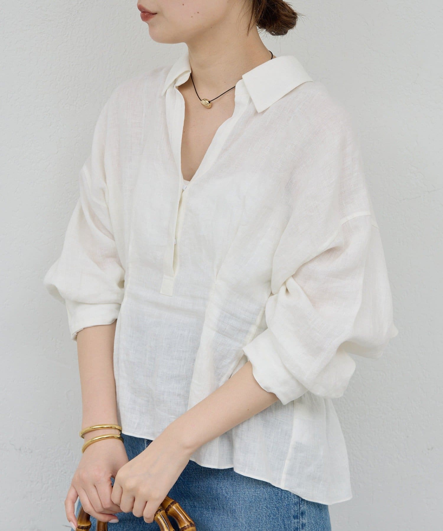 GALLARDAGALANTE(ガリャルダガランテ) 【2/12(木) 予約開始】【WEB限定】ウエストシェイプシャツ