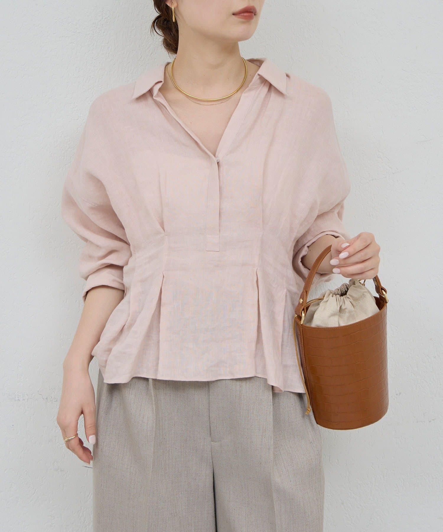 GALLARDAGALANTE(ガリャルダガランテ) 【2/12(木) 予約開始】【WEB限定】ウエストシェイプシャツ