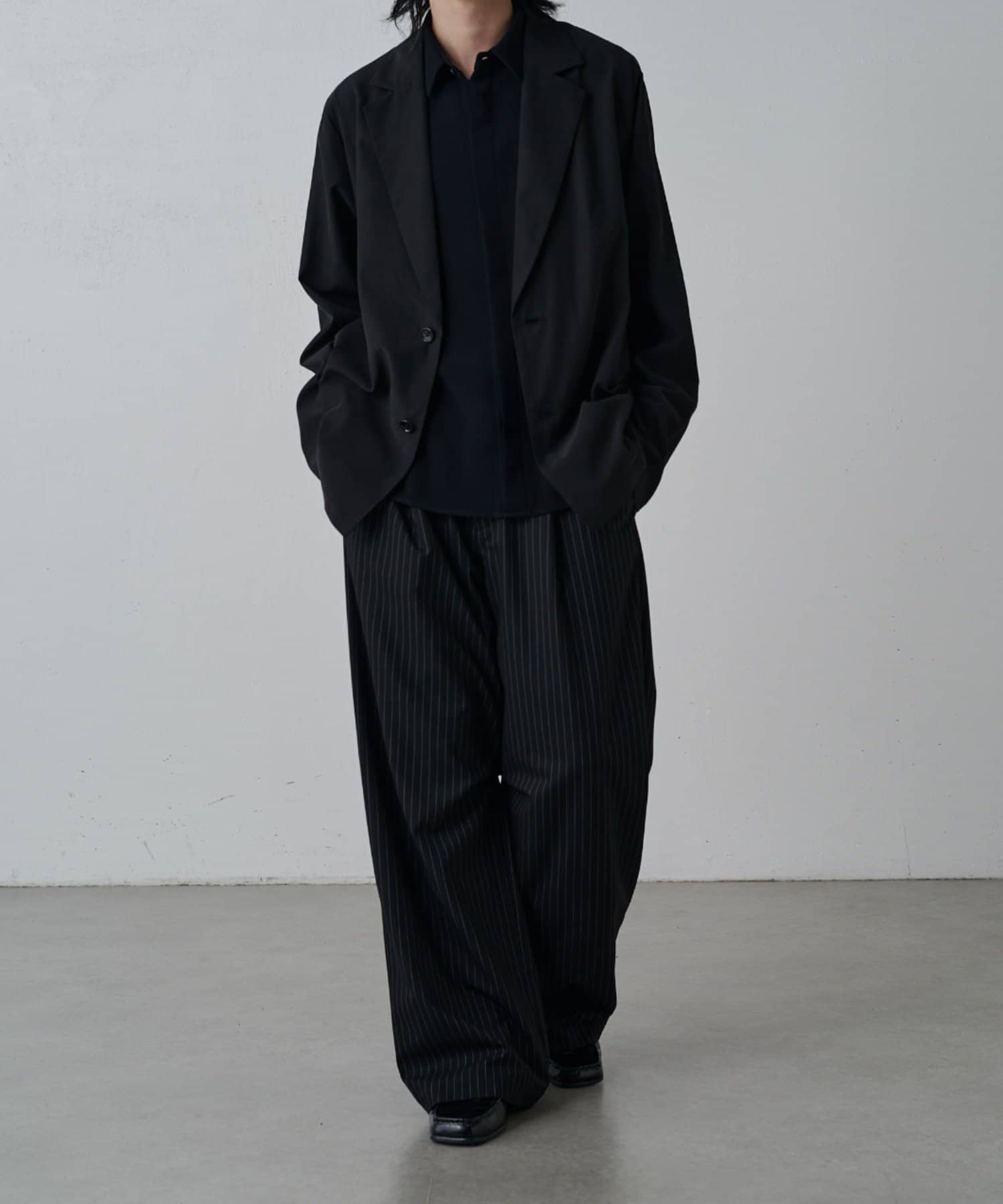 Lui's(ルイス) キュプラ混シャツジャケット