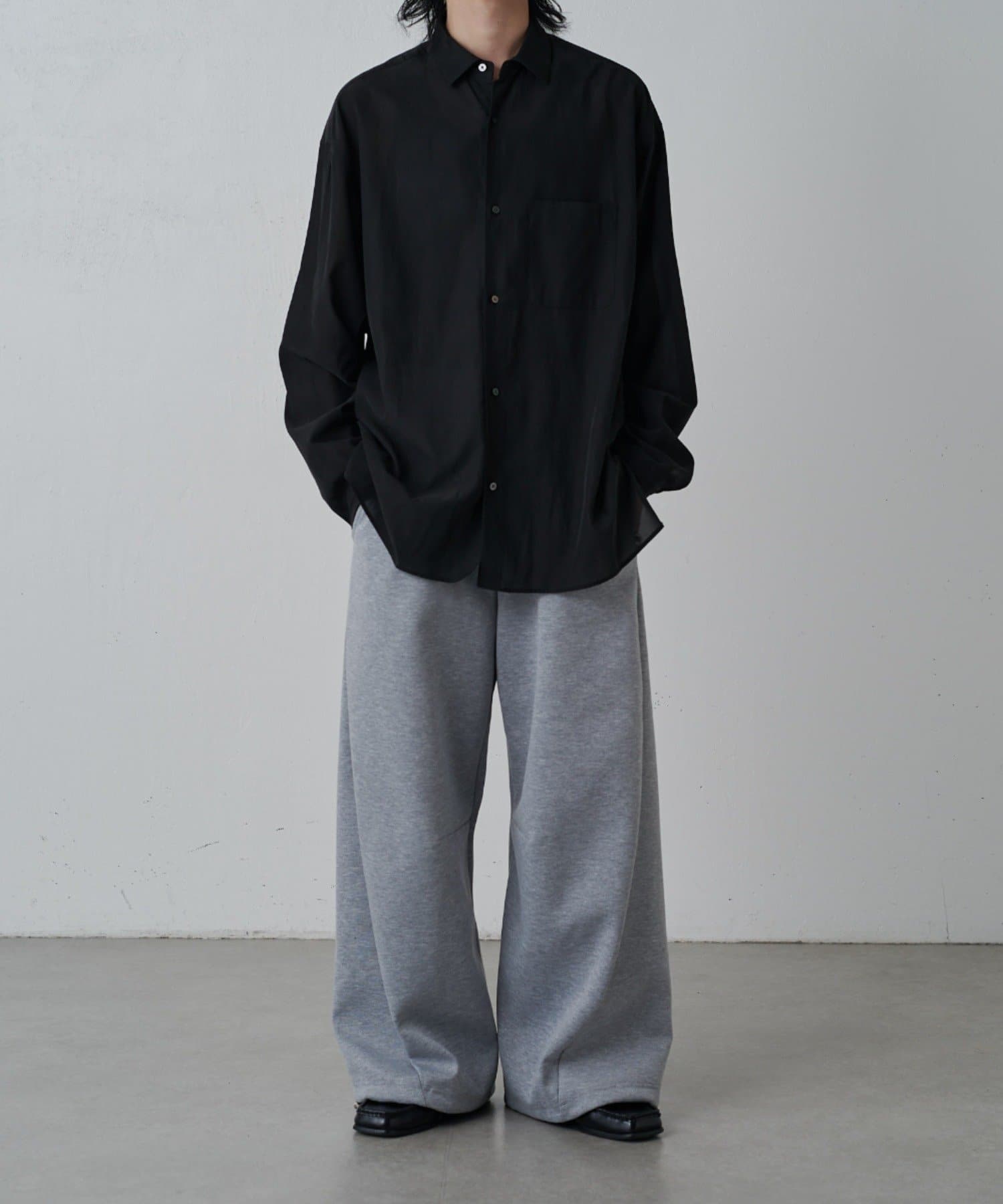 Lui's(ルイス) キュプラ混ビッグシャツ