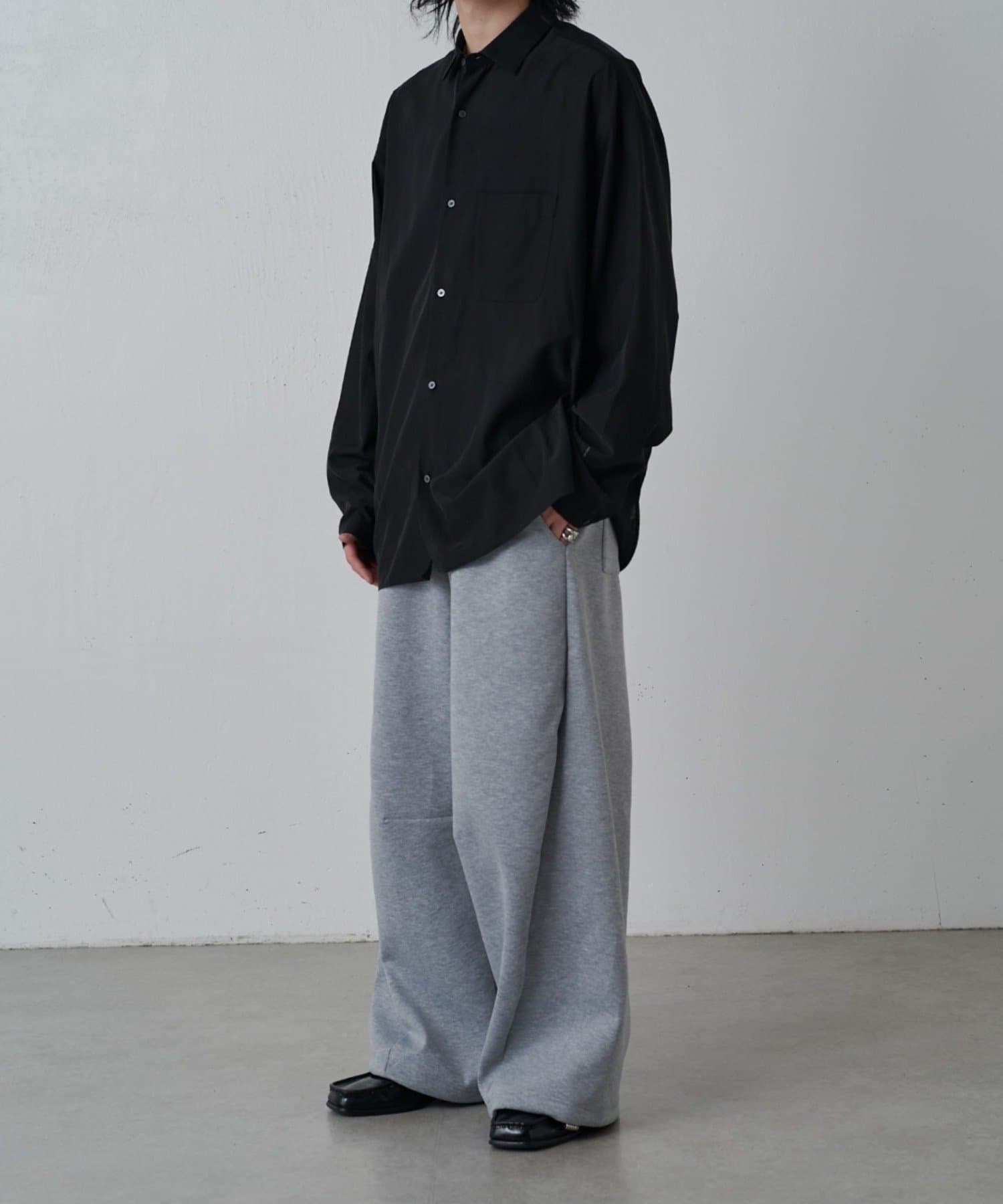 Lui's(ルイス) キュプラ混ビッグシャツ