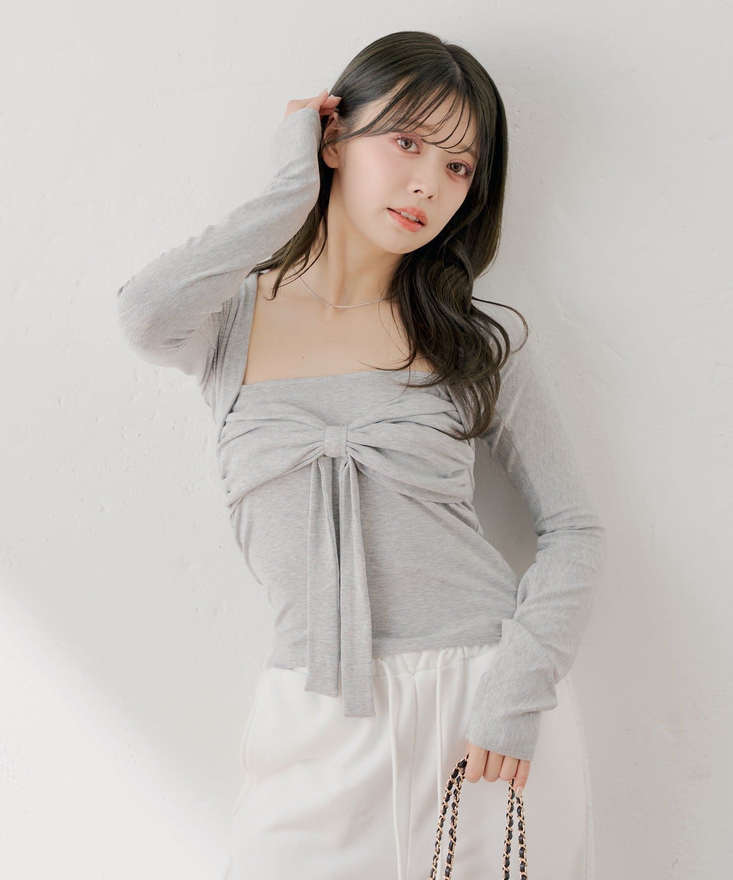 Chico(チコ) 【3/12(木) 0:00～予約開始】ボレロ風リボントップス