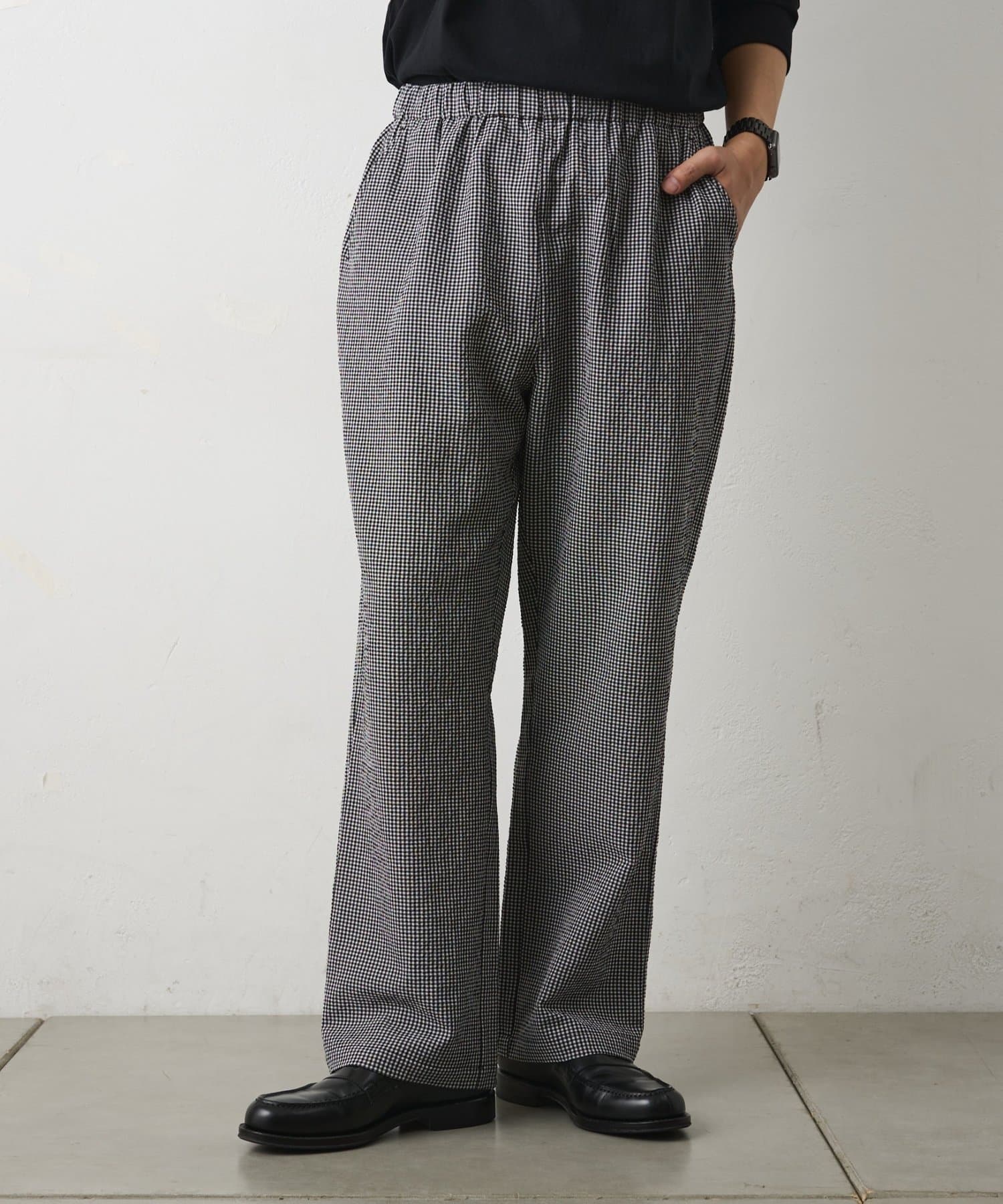 COLONY 2139(コロニー トゥーワンスリーナイン) 【セットアップ対応】シアサッカーギンガムイージーパンツ