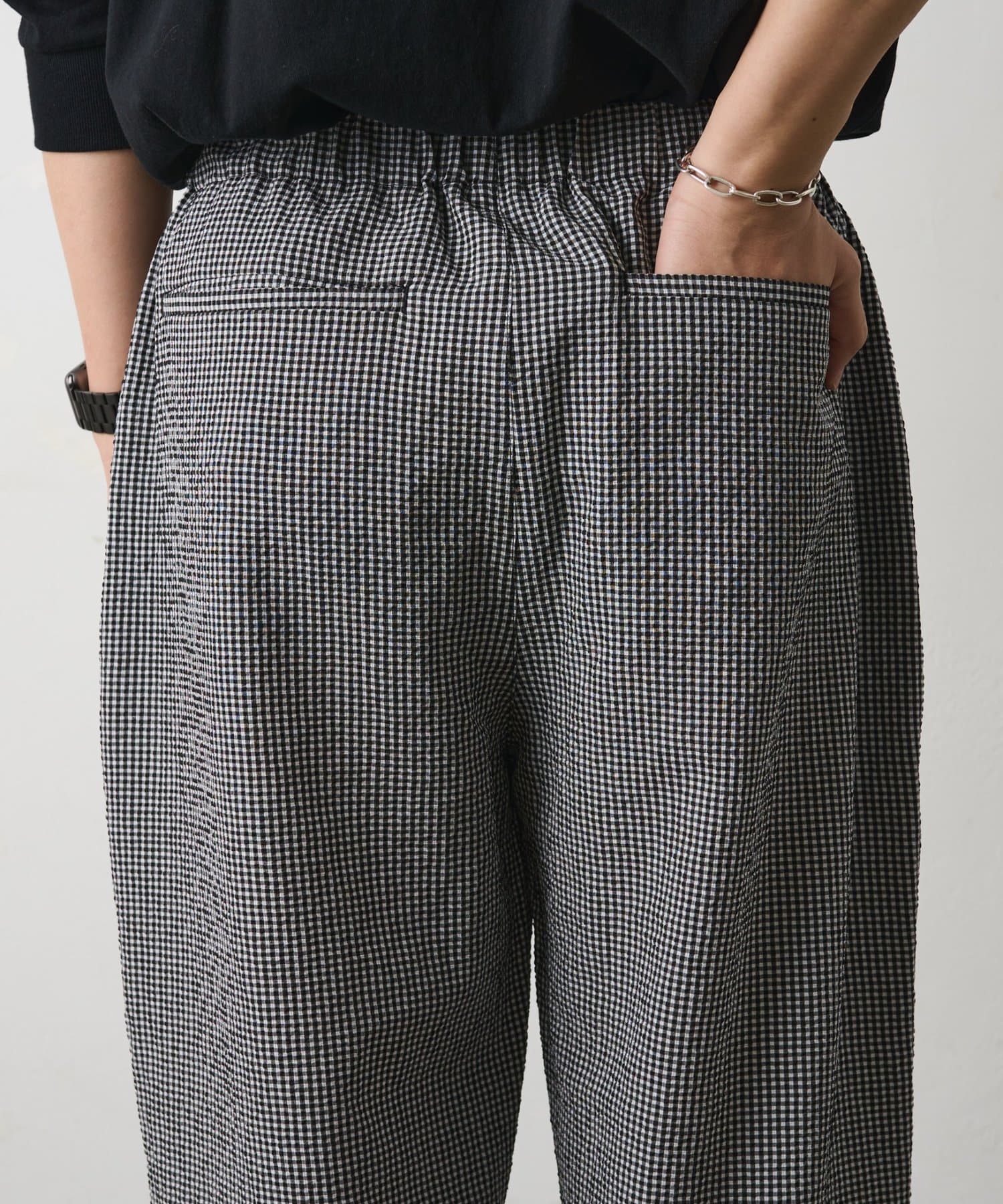 COLONY 2139(コロニー トゥーワンスリーナイン) 【セットアップ対応】シアサッカーギンガムイージーパンツ