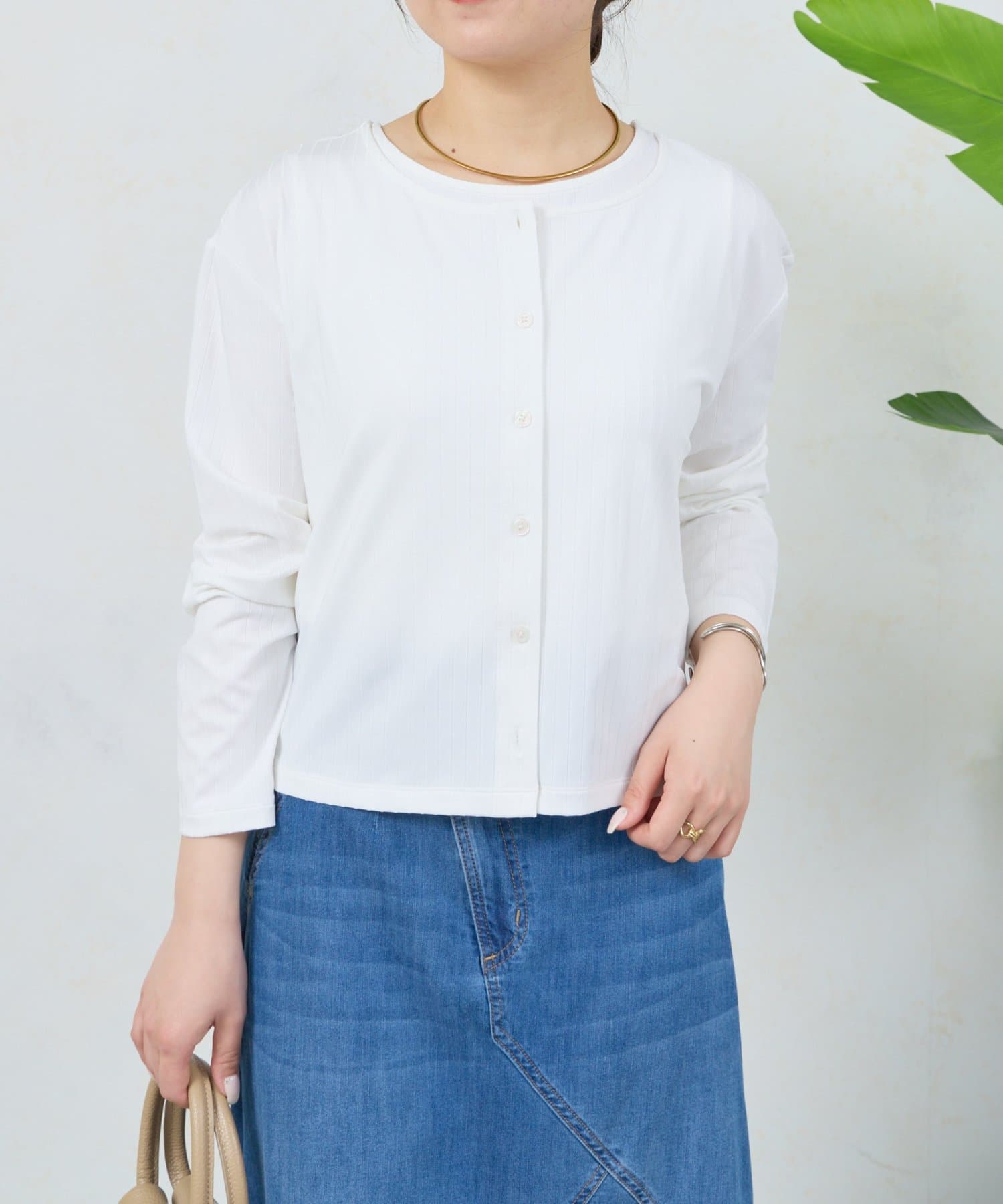 Jena　espace merveilleux(ジェナ　エスパスメルヴェイユ) ストライプセットカットソー