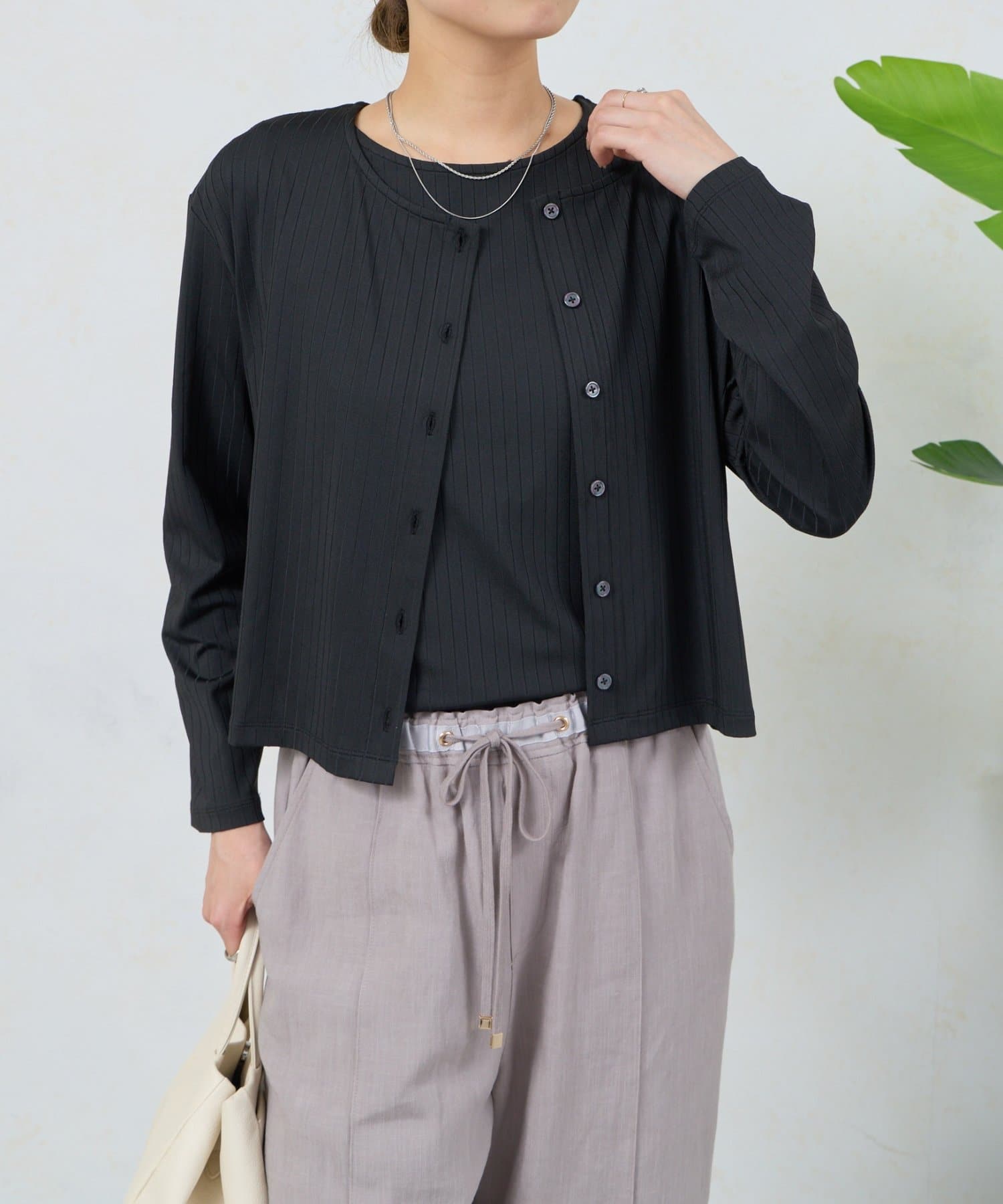 Jena　espace merveilleux(ジェナ　エスパスメルヴェイユ) ストライプセットカットソー