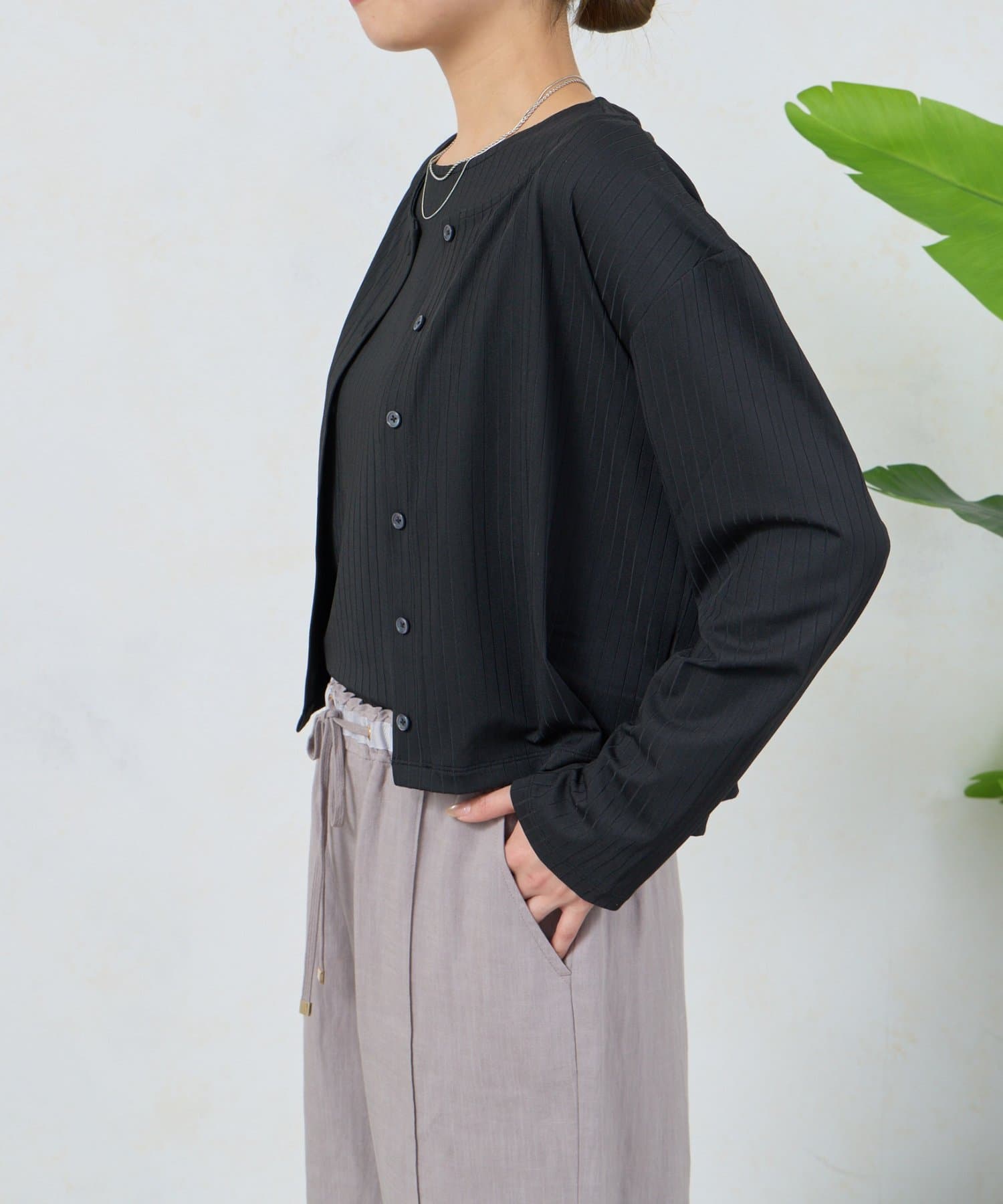 Jena　espace merveilleux(ジェナ　エスパスメルヴェイユ) ストライプセットカットソー