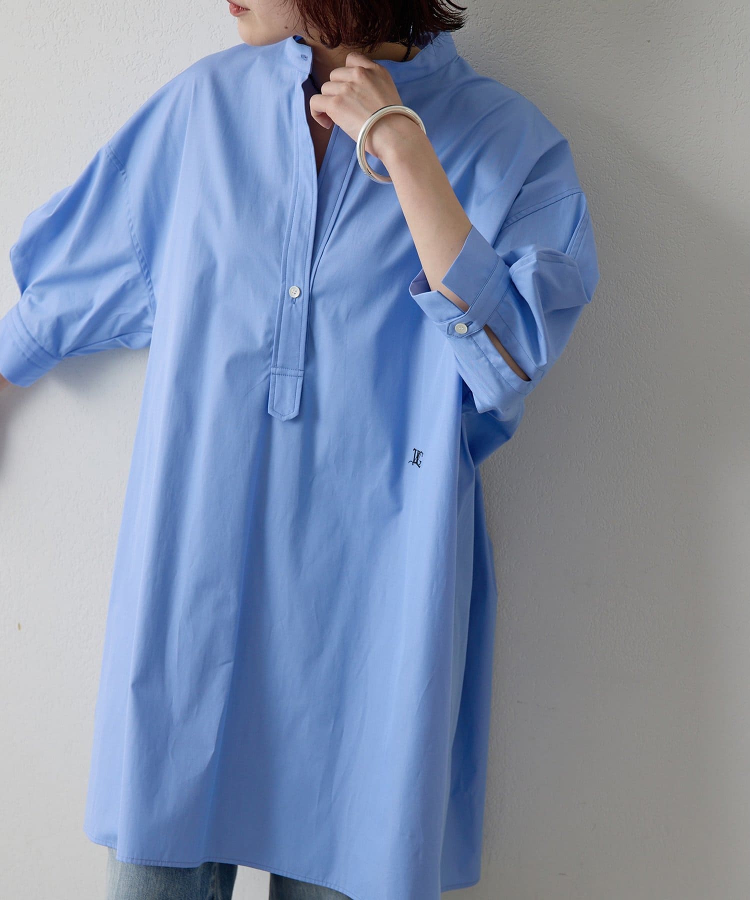 Whim Gazette(ウィム ガゼット) 刺繍チュニックシャツ2