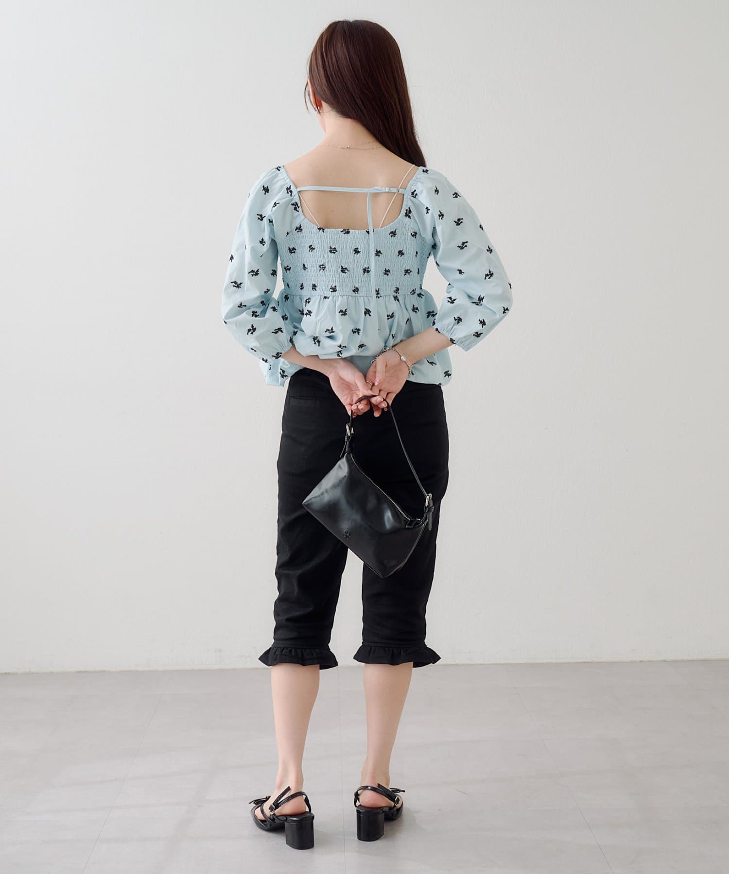 Kastane(カスタネ) 【2サイズ展開/低身長サイズ/一部店舗限定】フリルカプリパンツ