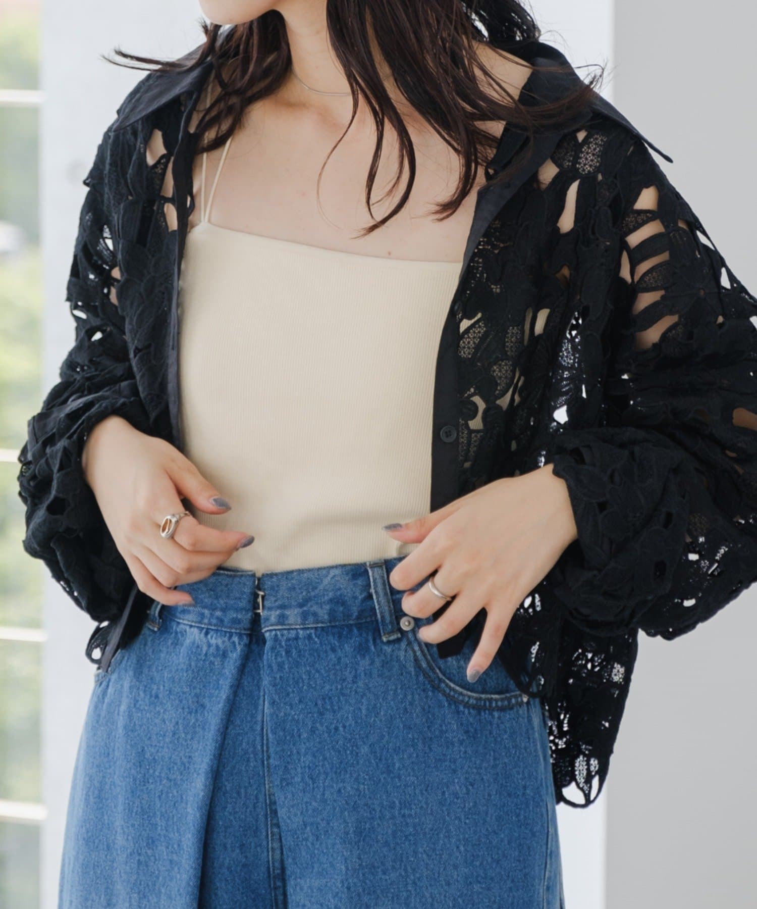 Kastane(カスタネ) 【5色展開】カップ付きクロップドブラキャミ