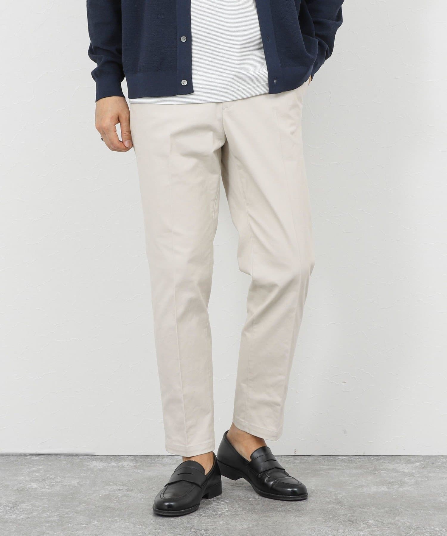 NOLLEY'S(ノーリーズ) 《ビジカジ対応》ストレッチツイル レギュラーフィットパンツ