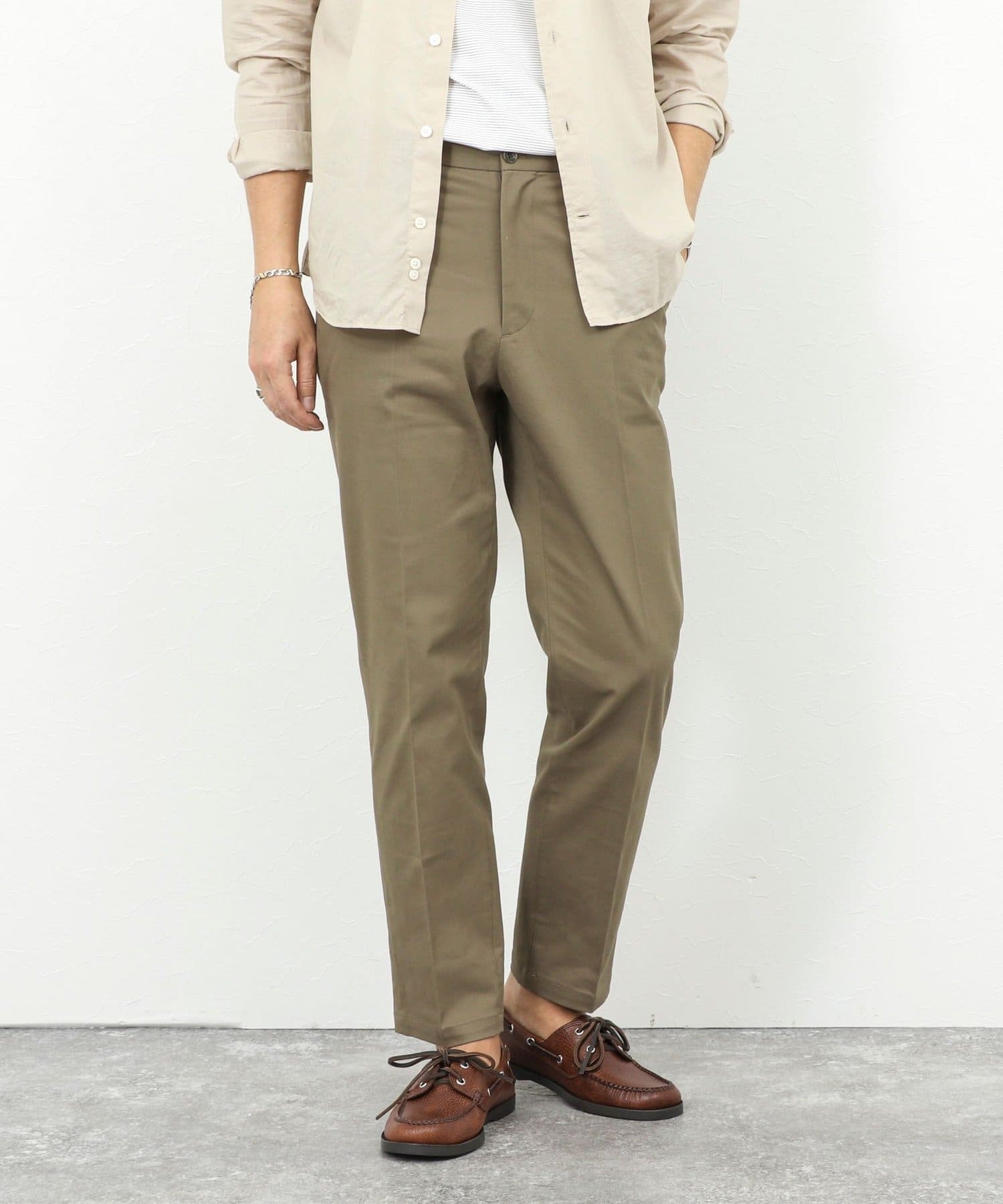 NOLLEY'S(ノーリーズ) 《ビジカジ対応》ストレッチツイル レギュラーフィットパンツ