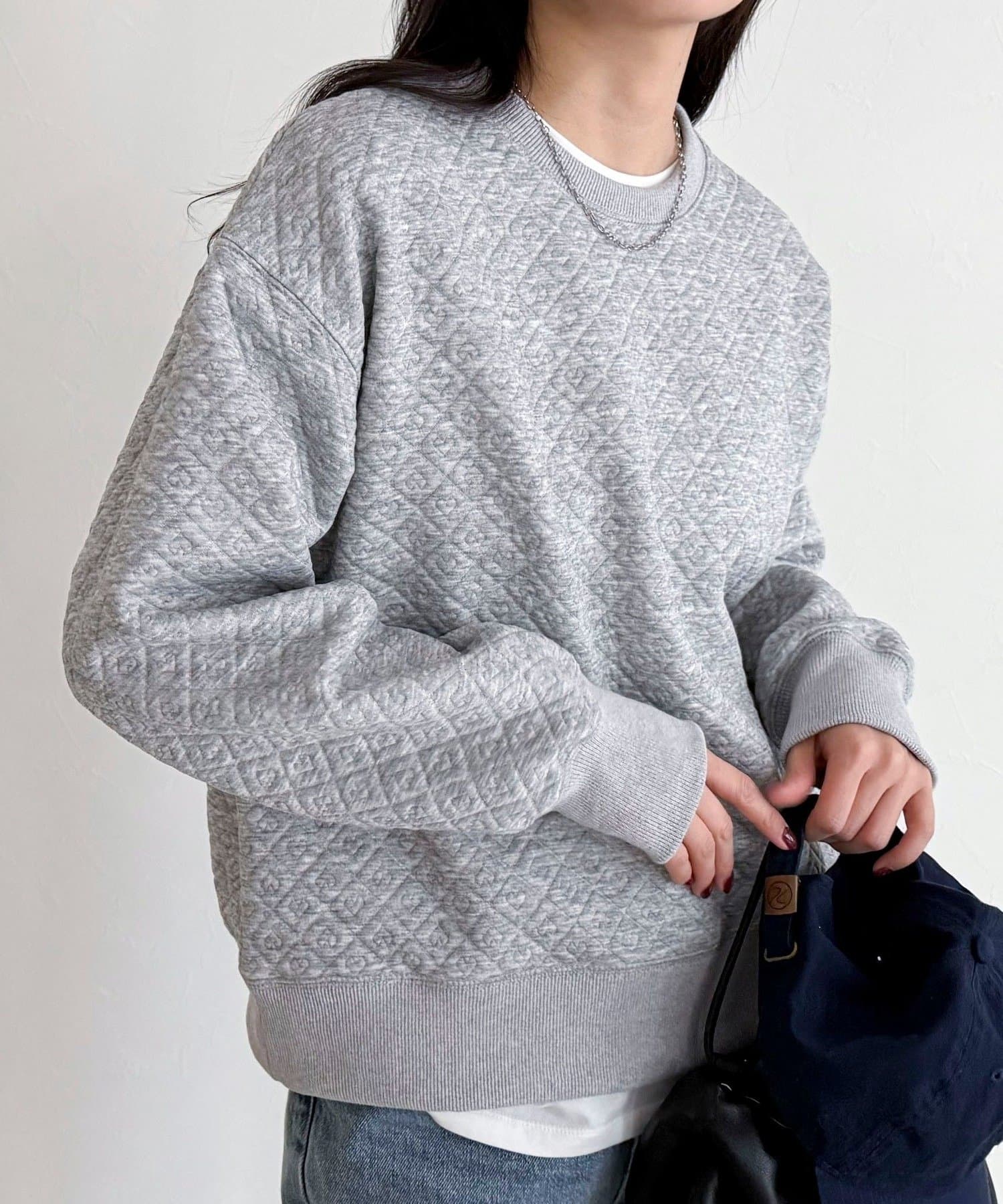 FREDY & GLOSTER(フレディ アンド グロスター) ハートキルトスウェットプルオーバー