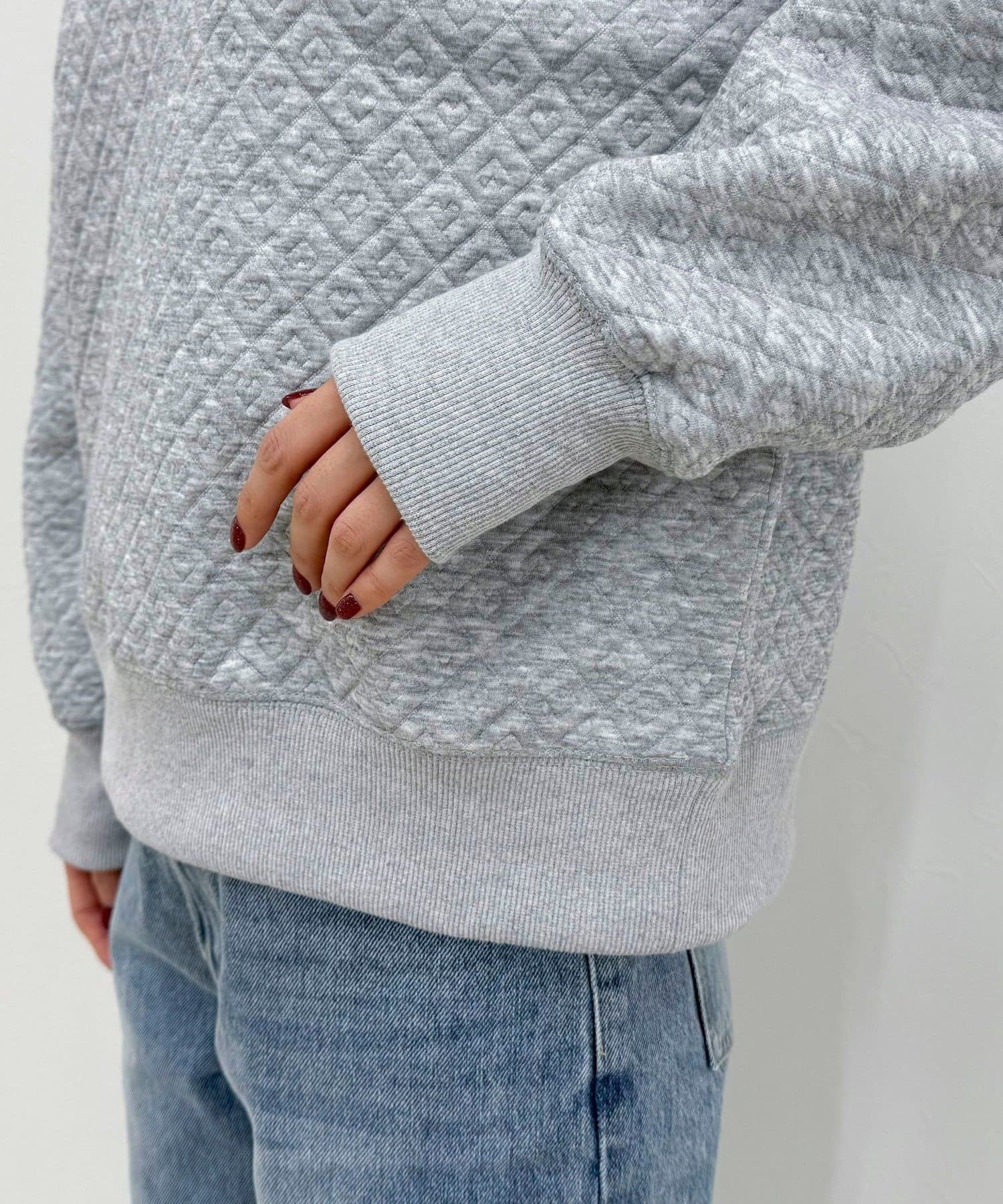 FREDY & GLOSTER(フレディ アンド グロスター) ハートキルトスウェットプルオーバー