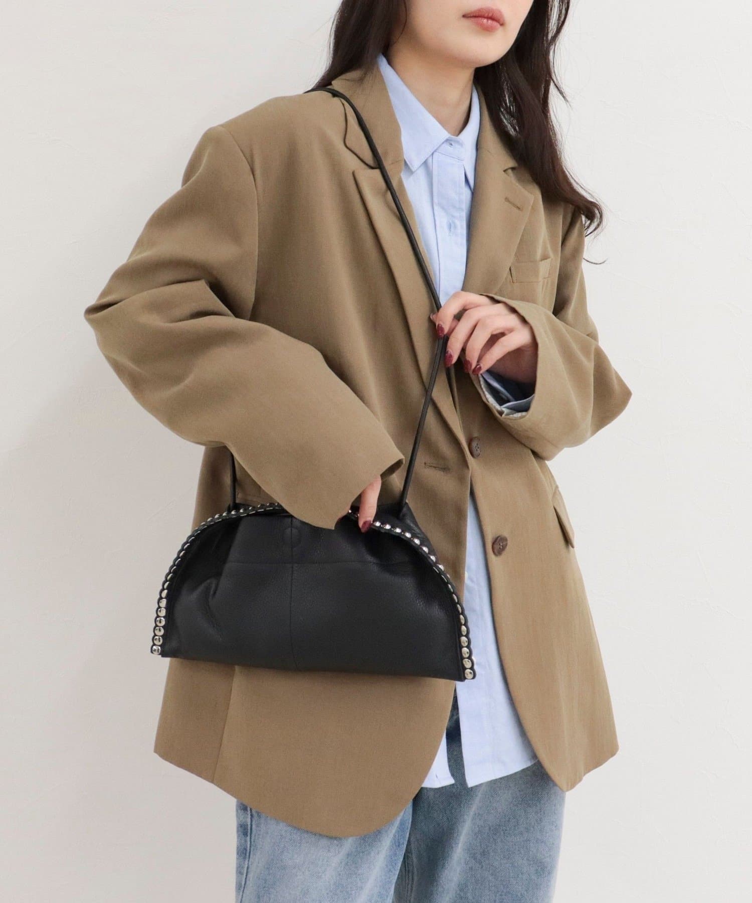 FREDY & GLOSTER(フレディ アンド グロスター) 【BEAURE/ビュレ】スタッズクラッチショルダーバッグ