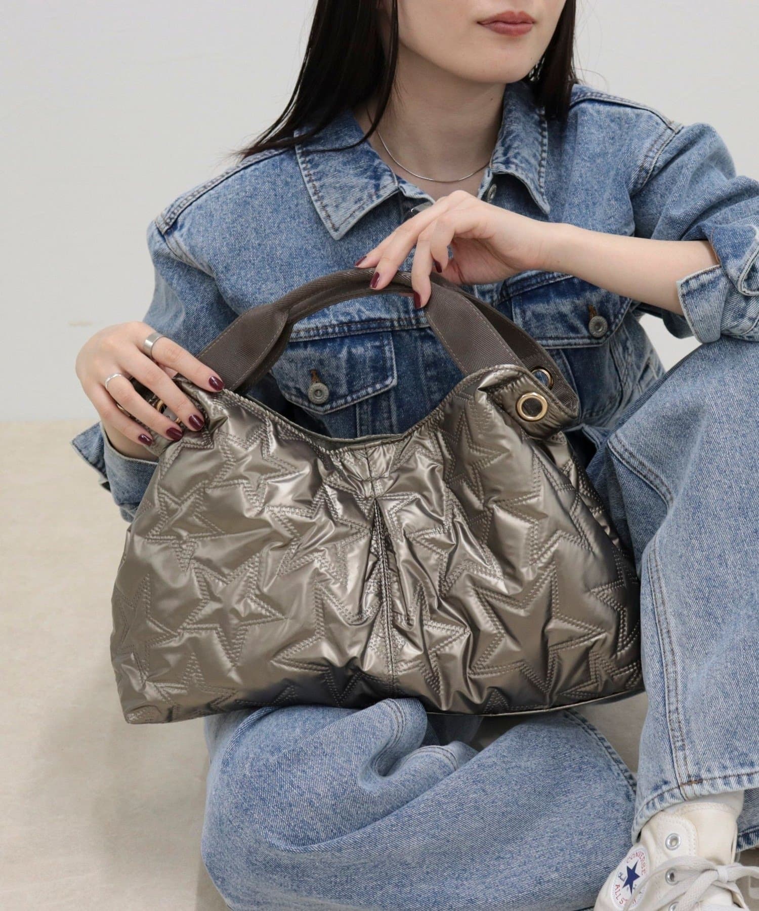 FREDY & GLOSTER(フレディ アンド グロスター) 星キルト2WAYトートバッグ