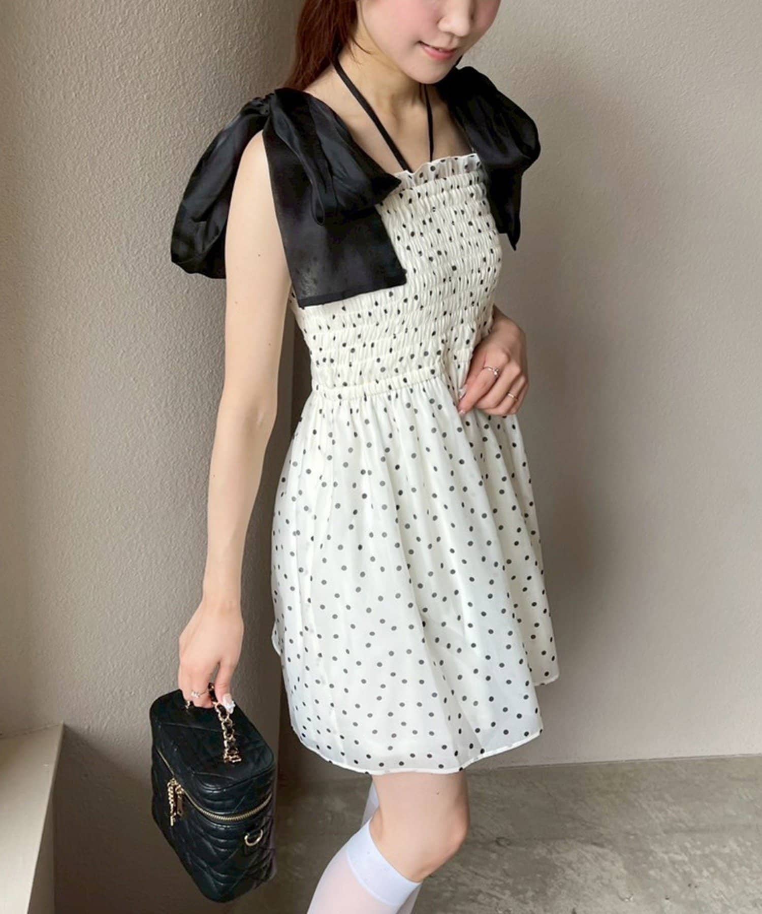 NICE CLAUP / OLIVE des OLIVE OUTLET(ナイスクラップ  / オリーブ デ オリーブ アウトレット) 【one after another】シャーリングビスチェ