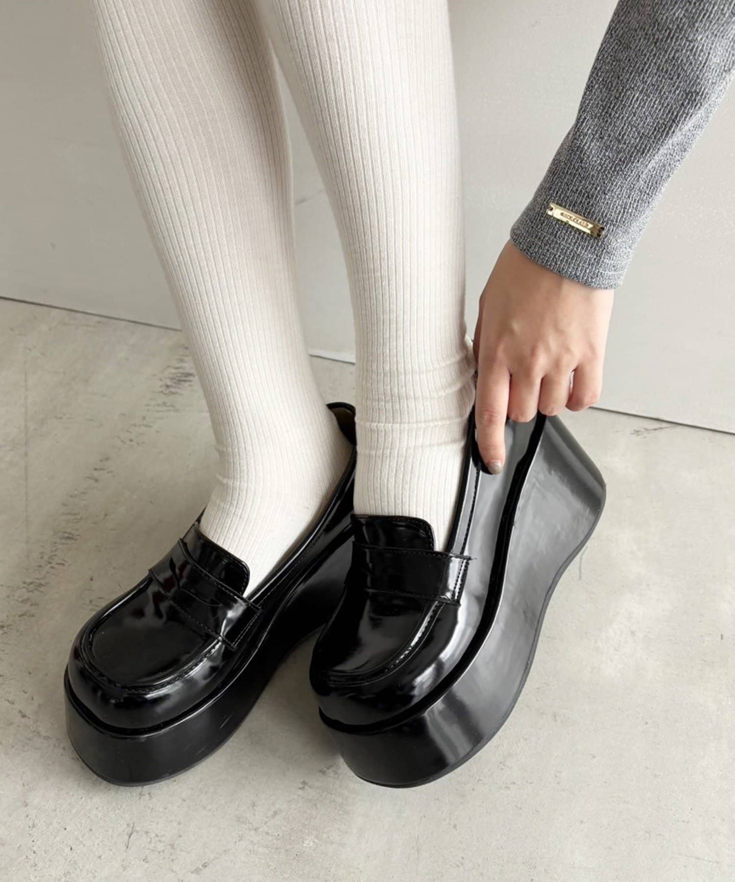 NICE CLAUP / OLIVE des OLIVE OUTLET(ナイスクラップ  / オリーブ デ オリーブ アウトレット) 【one after another】マイナス３キロ見えローファー