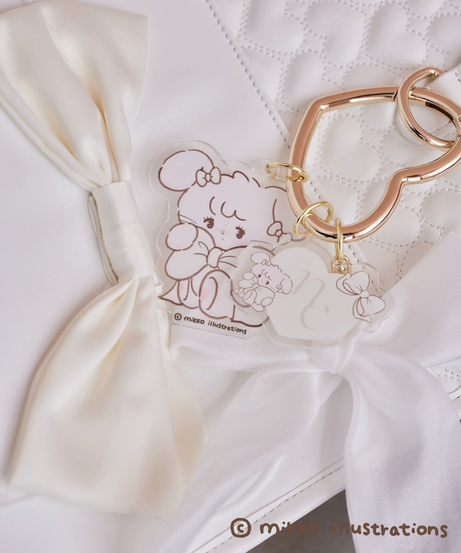 NICE CLAUP / OLIVE des OLIVE OUTLET(ナイスクラップ  / オリーブ デ オリーブ アウトレット) 【one after anothe】【mikko コラボ】ハートカラビナチャーム