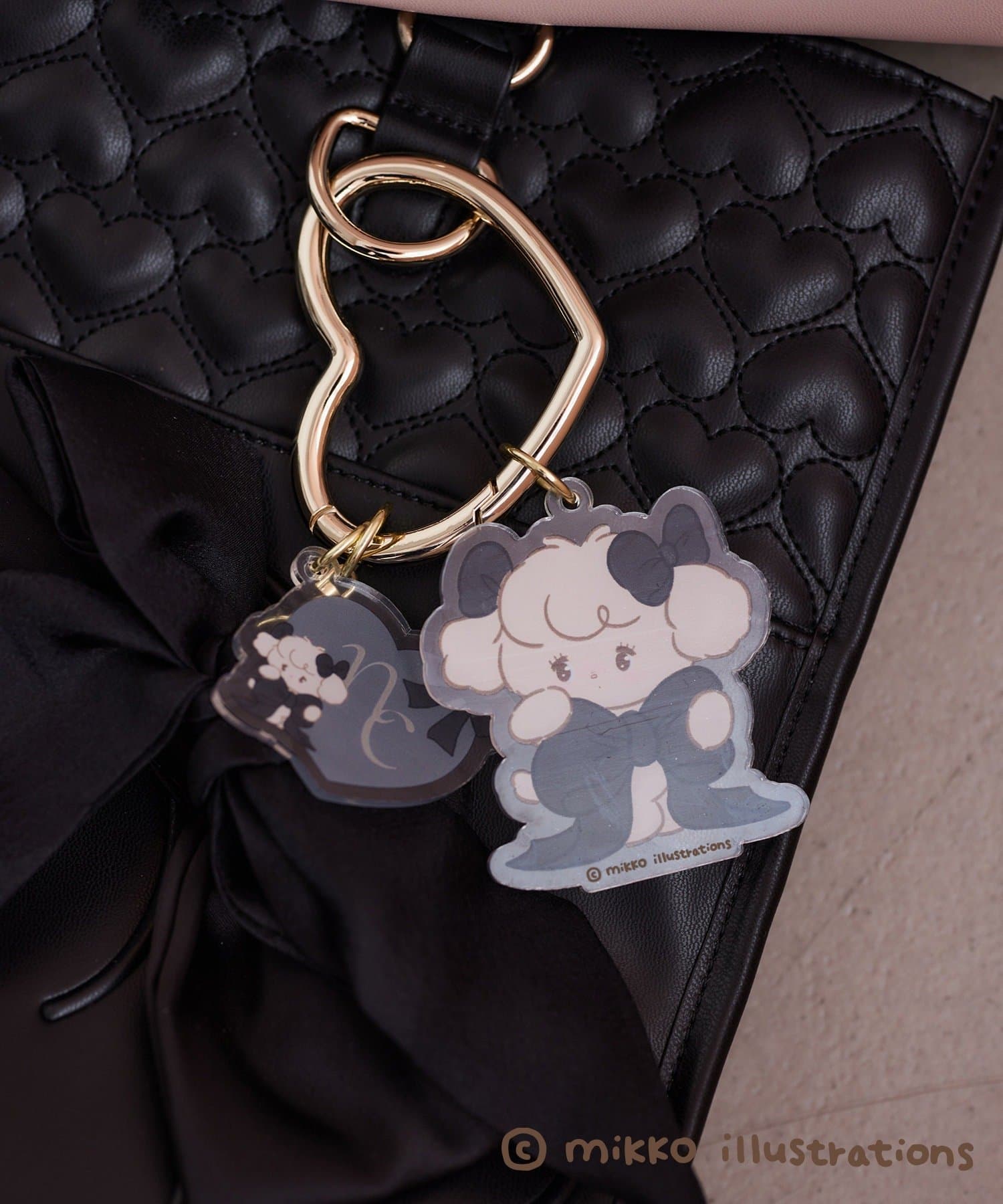 NICE CLAUP / OLIVE des OLIVE OUTLET(ナイスクラップ  / オリーブ デ オリーブ アウトレット) 【one after anothe】【mikko コラボ】ハートカラビナチャーム