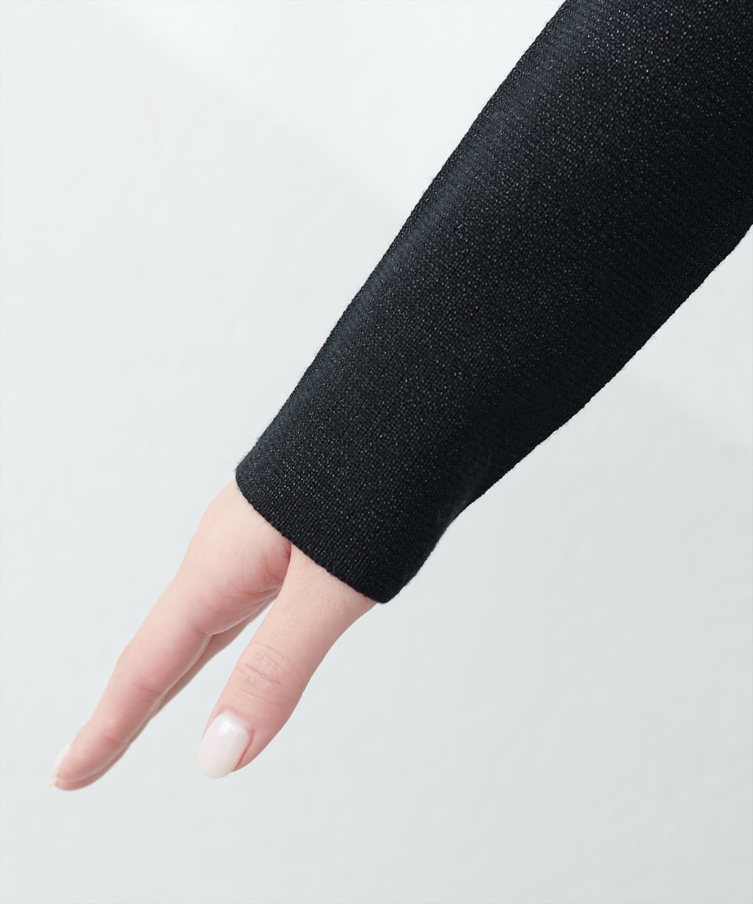 NICE CLAUP / OLIVE des OLIVE OUTLET(ナイスクラップ  / オリーブ デ オリーブ アウトレット) 【natural couture】スクエアネックリブプルオーバー