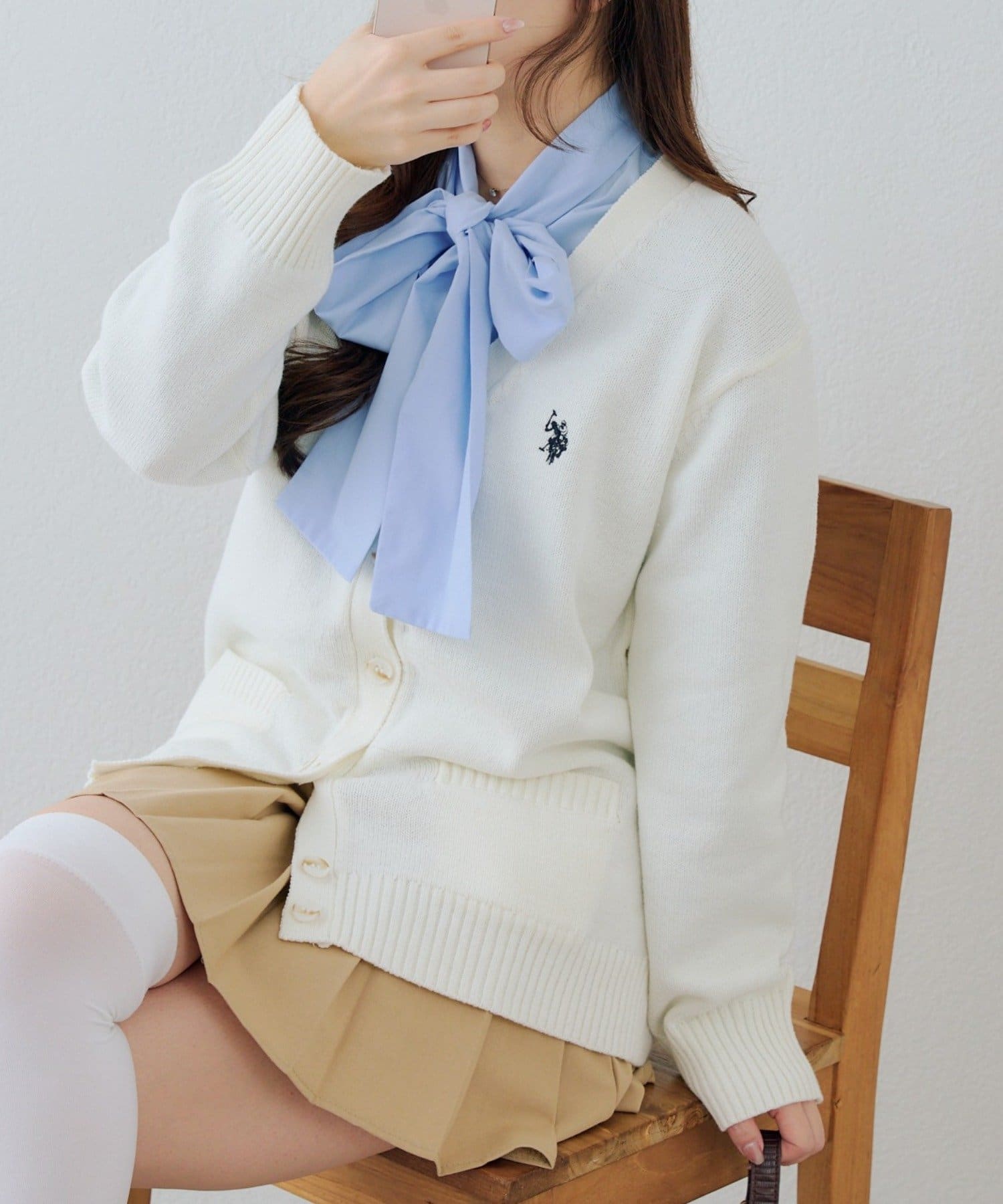 Remind me and forever(リマインドミーアンドフォーエバー) 【U.S. POLO ASSN. ×RMAF】スクールカーディガン