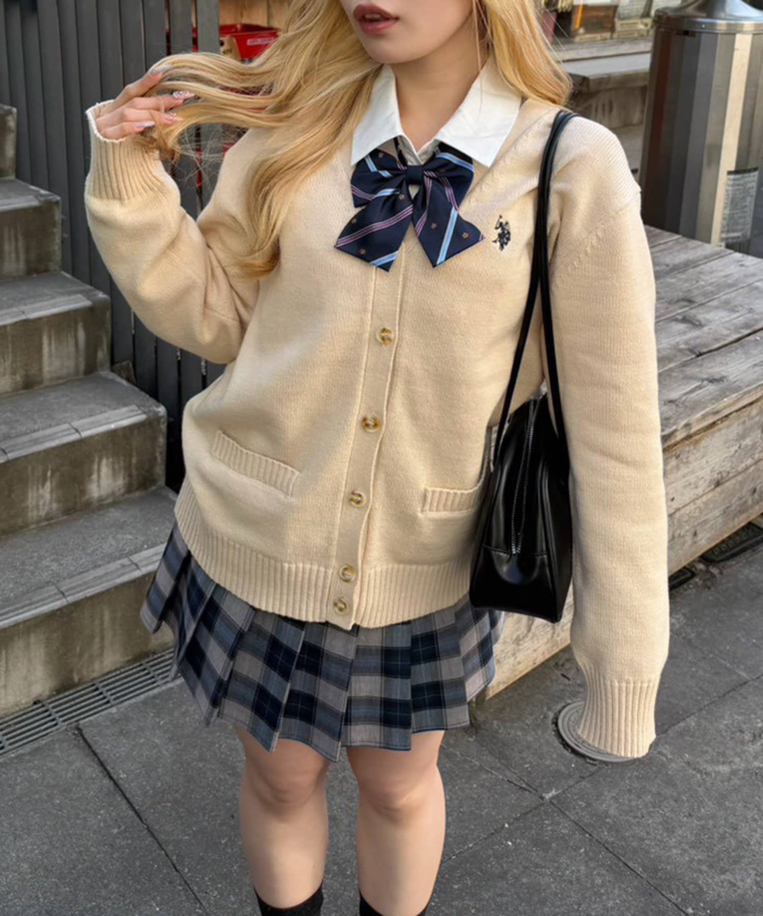 Remind me and forever(リマインドミーアンドフォーエバー) 【U.S. POLO ASSN. ×RMAF】スクールカーディガン