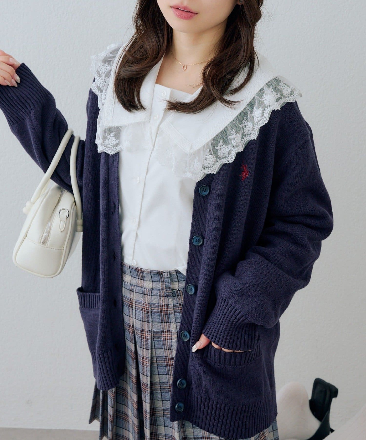 Remind me and forever(リマインドミーアンドフォーエバー) 【U.S. POLO ASSN. ×RMAF】スクールカーディガン