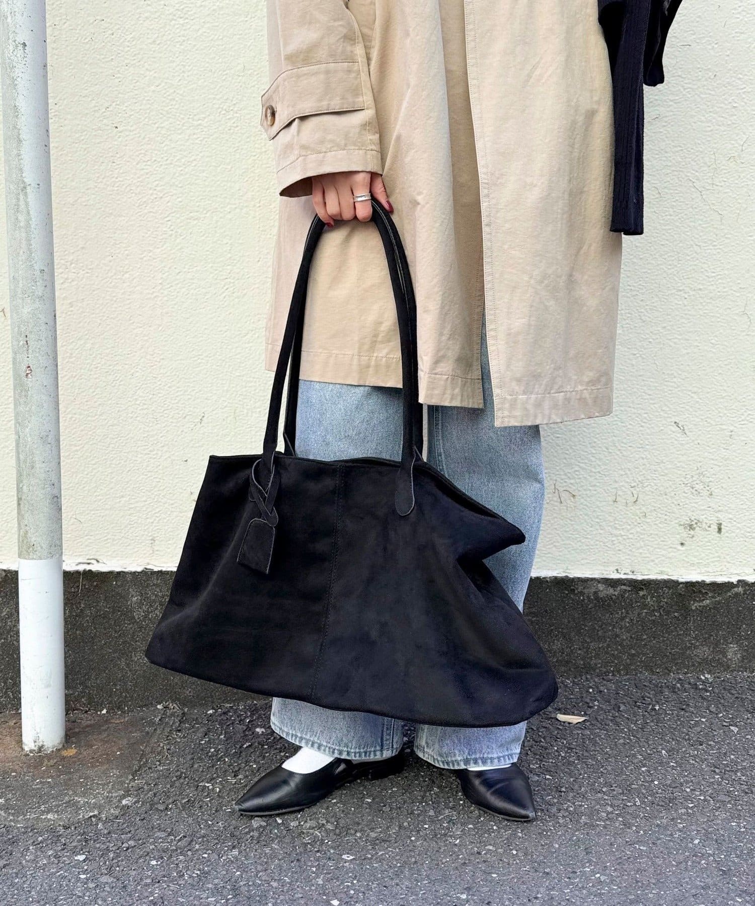 FREDY & GLOSTER(フレディ アンド グロスター) フェイクスエードワイドトートバッグ