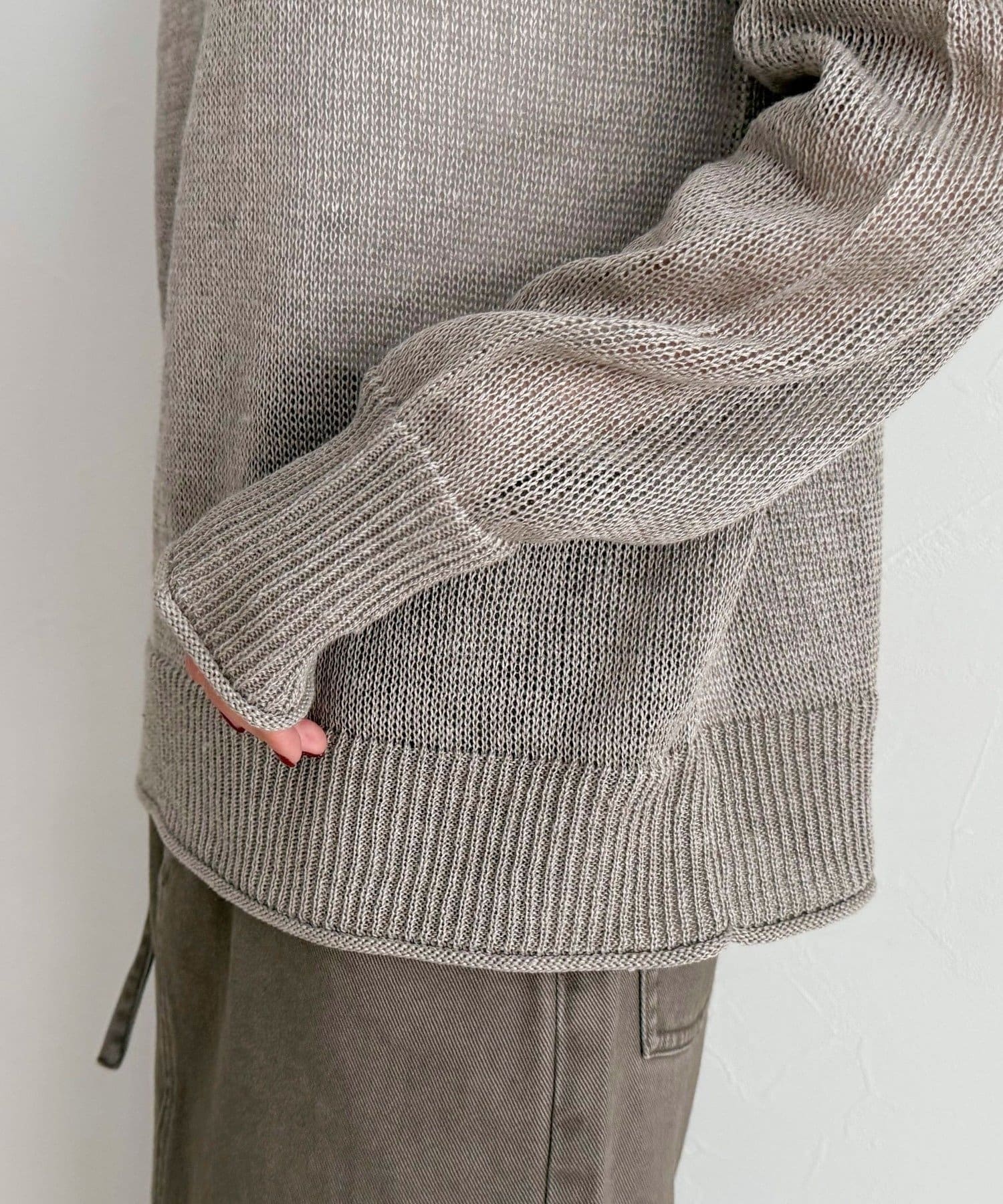 FREDY & GLOSTER(フレディ アンド グロスター) LINEN100ニットプルオーバー