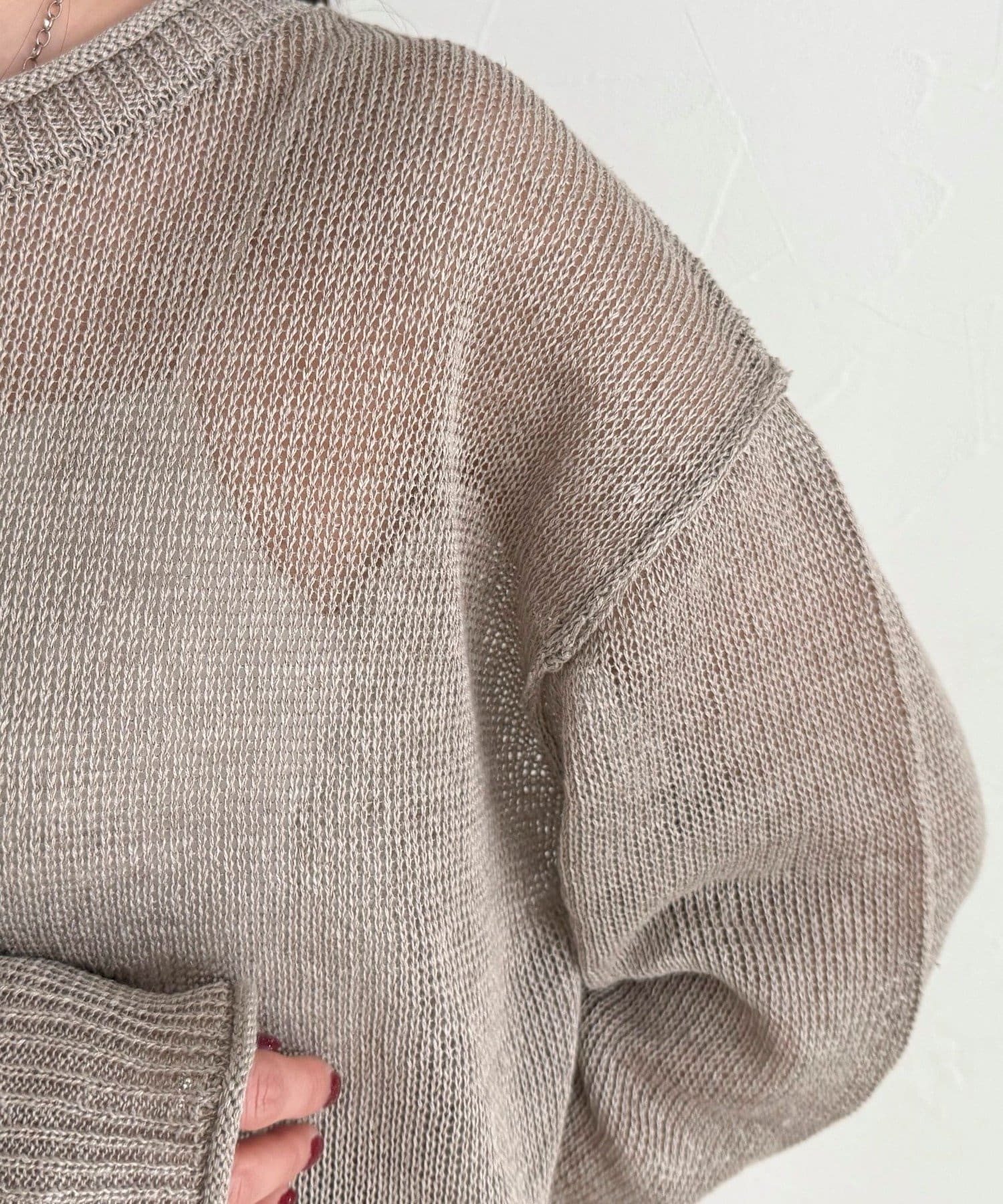 FREDY & GLOSTER(フレディ アンド グロスター) LINEN100ニットプルオーバー