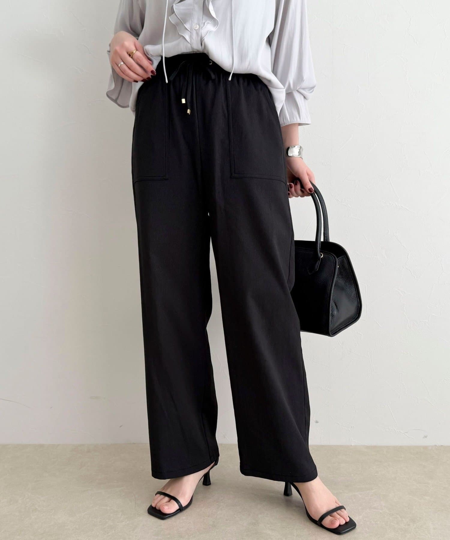 FREDY & GLOSTER(フレディ アンド グロスター) 【接触冷感×UVカット/マルチ機能】ドライオックスセミワイドイージーパンツ