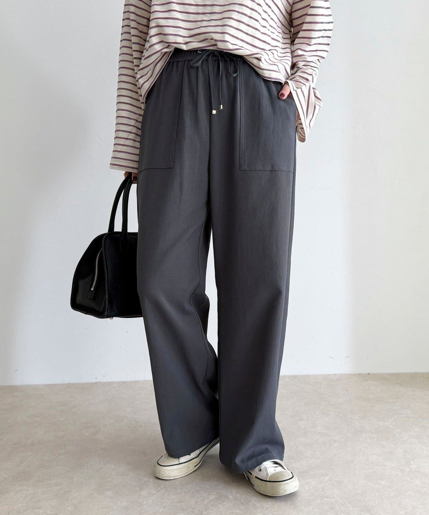 FREDY & GLOSTER(フレディ アンド グロスター) 【接触冷感×UVカット/マルチ機能】ドライオックスセミワイドイージーパンツ