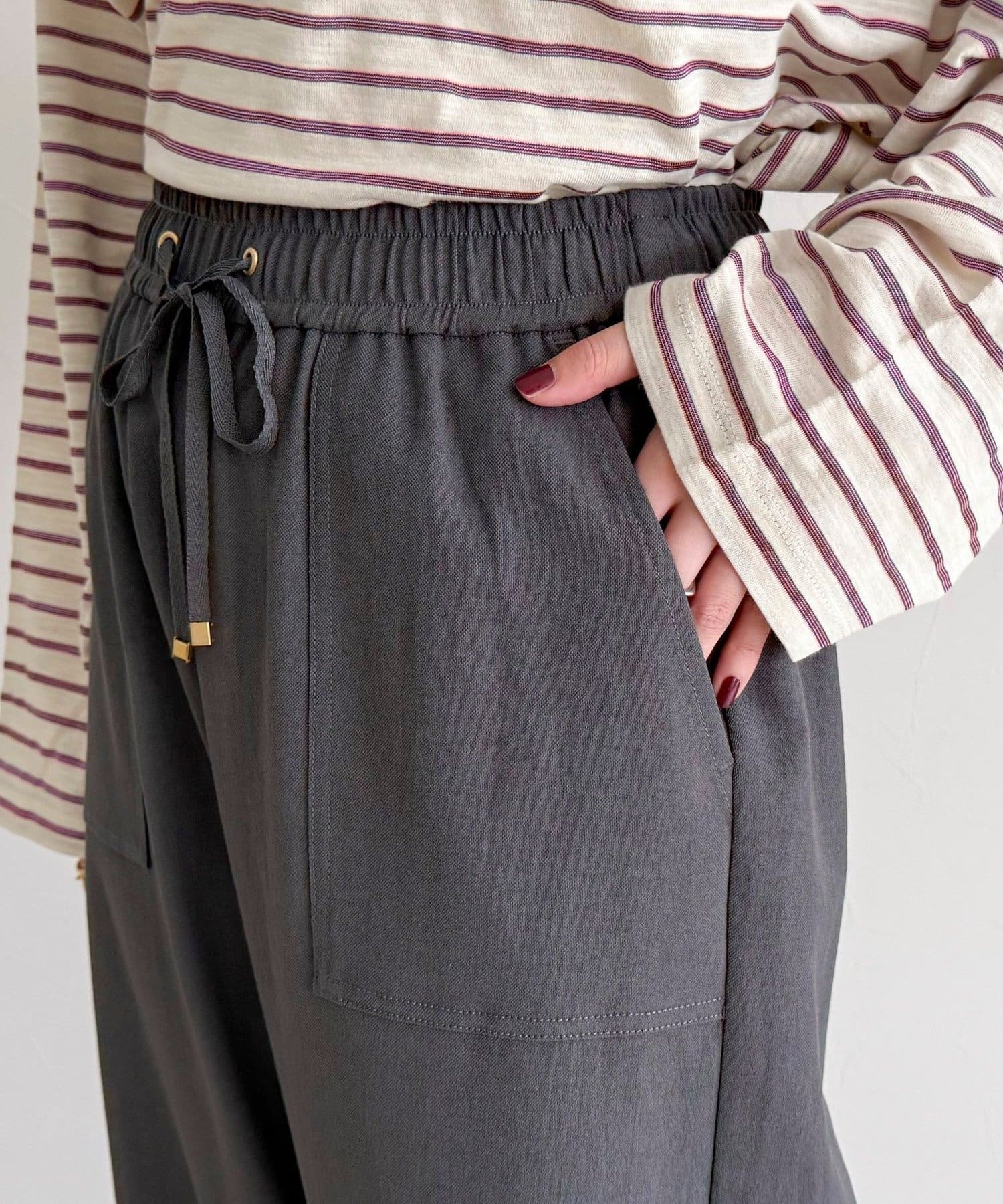 FREDY & GLOSTER(フレディ アンド グロスター) 【接触冷感×UVカット/マルチ機能】ドライオックスセミワイドイージーパンツ