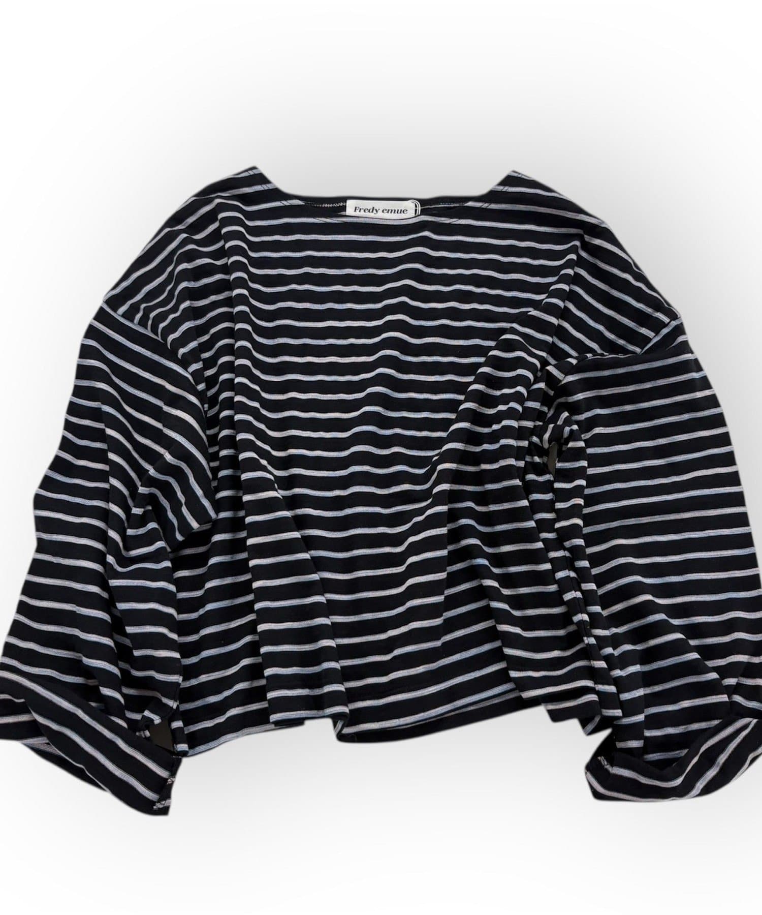 FREDY & GLOSTER(フレディ アンド グロスター) 【人気商品の新型】ボーダーハートステッチルーズロンTシャツ