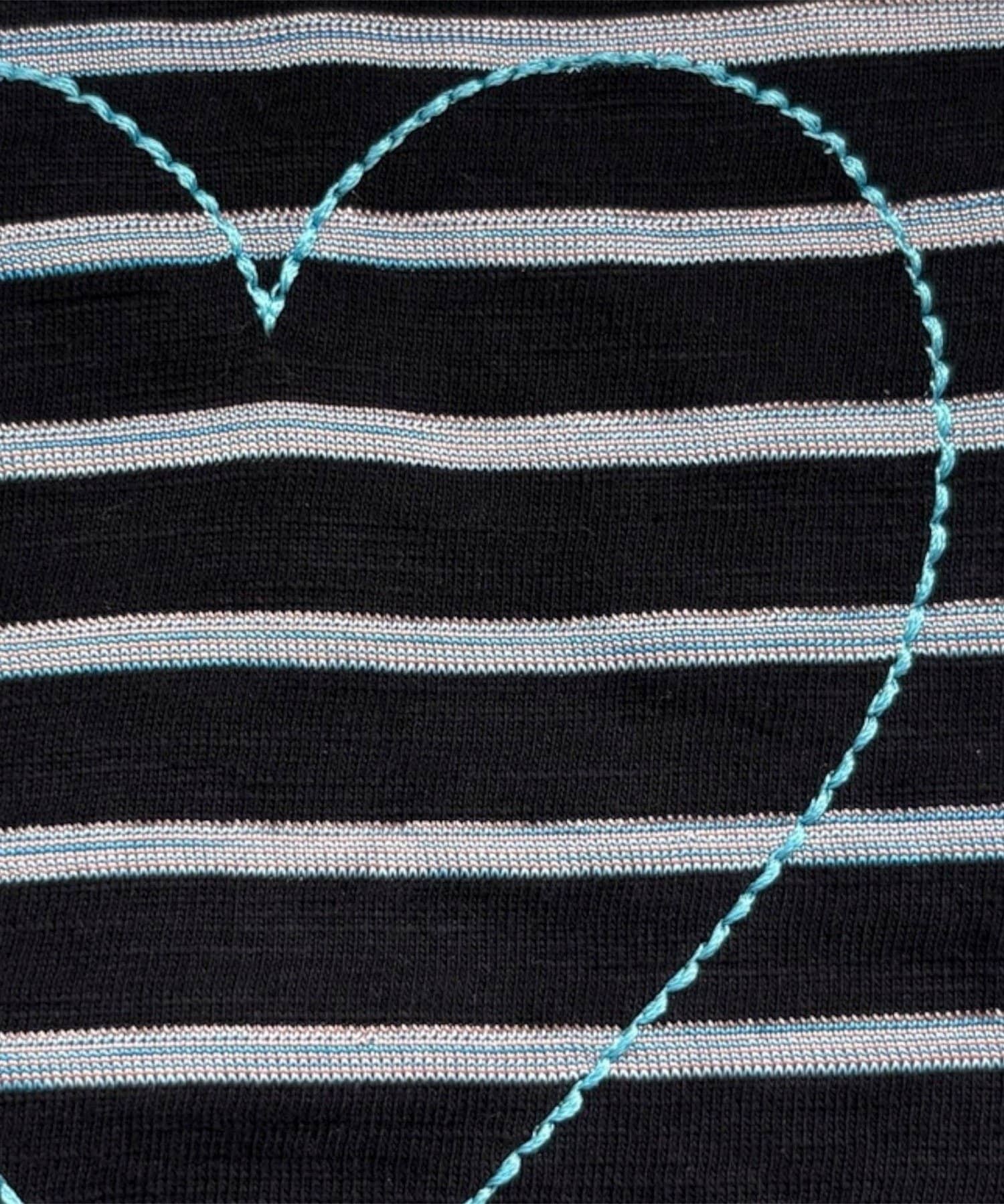 FREDY & GLOSTER(フレディ アンド グロスター) 【人気商品の新型】ボーダーハートステッチルーズロンTシャツ