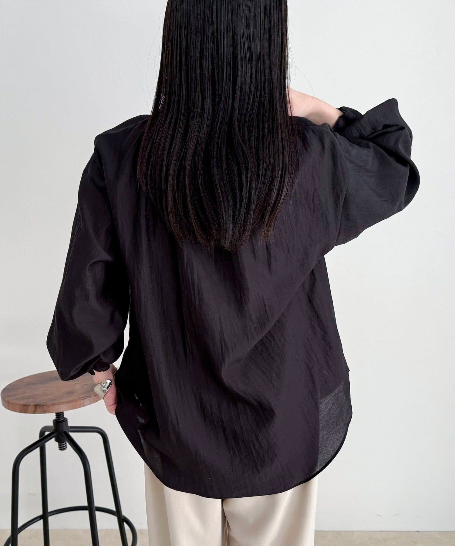 FREDY & GLOSTER(フレディ アンド グロスター) シャイニーシアーギャザーブラウス