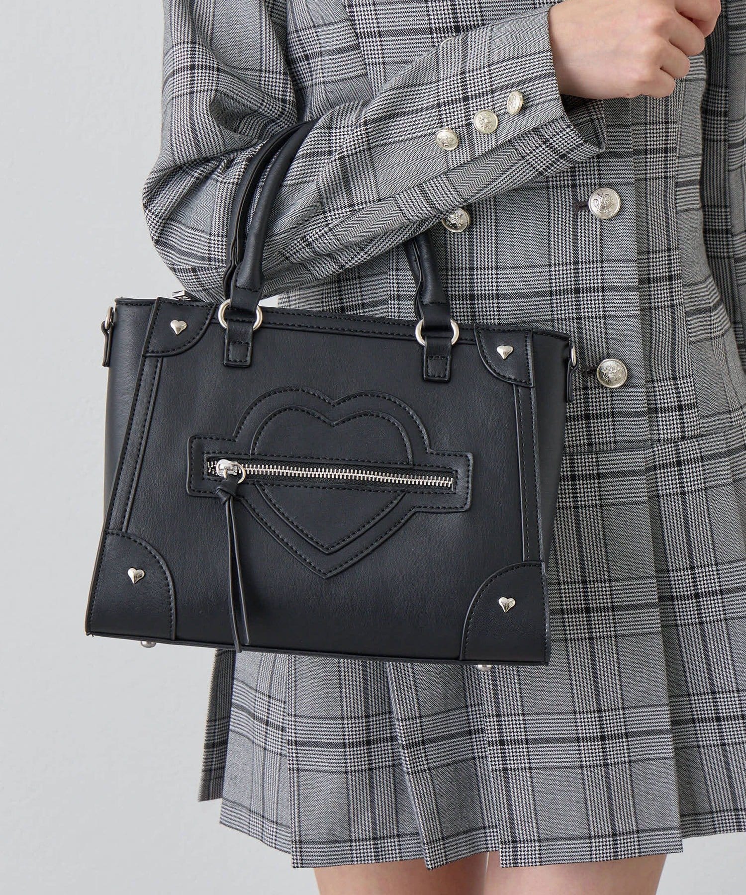 OLIVE des OLIVE(オリーブ デ オリーブ) ハートスタッズバッグ