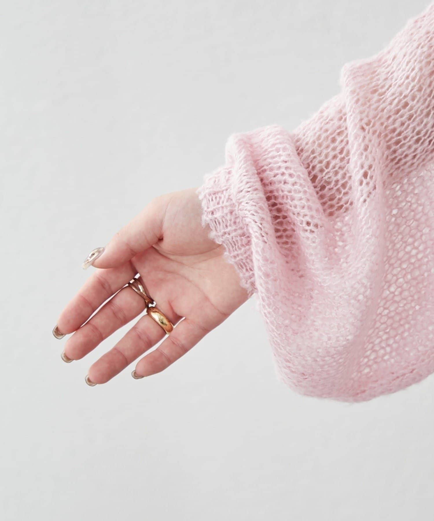 NICE CLAUP / OLIVE des OLIVE OUTLET(ナイスクラップ  / オリーブ デ オリーブ アウトレット) 【RMAF】ローゲージシアーニットプルオーバー