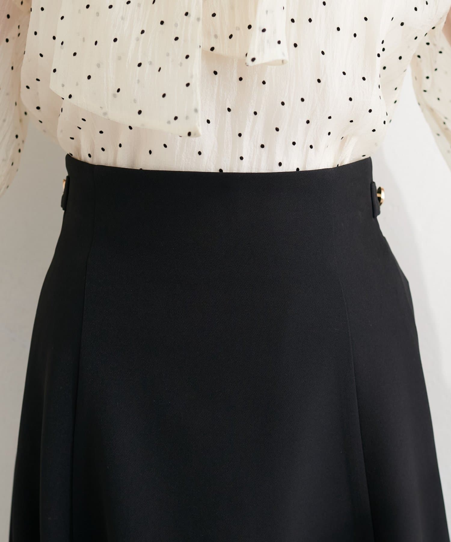 natural couture(ナチュラルクチュール) サイド釦イレヘムスカート