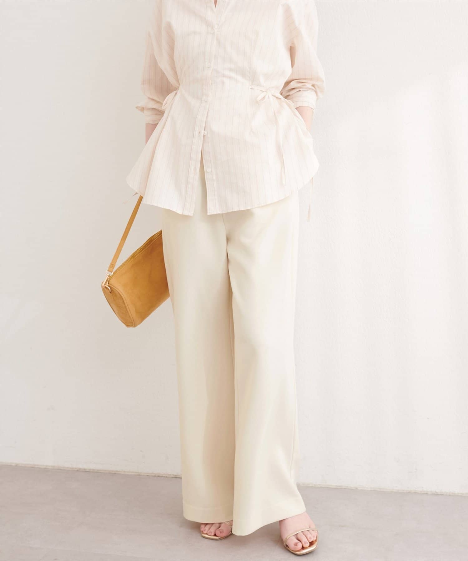 natural couture(ナチュラルクチュール) とろみイージーパンツ