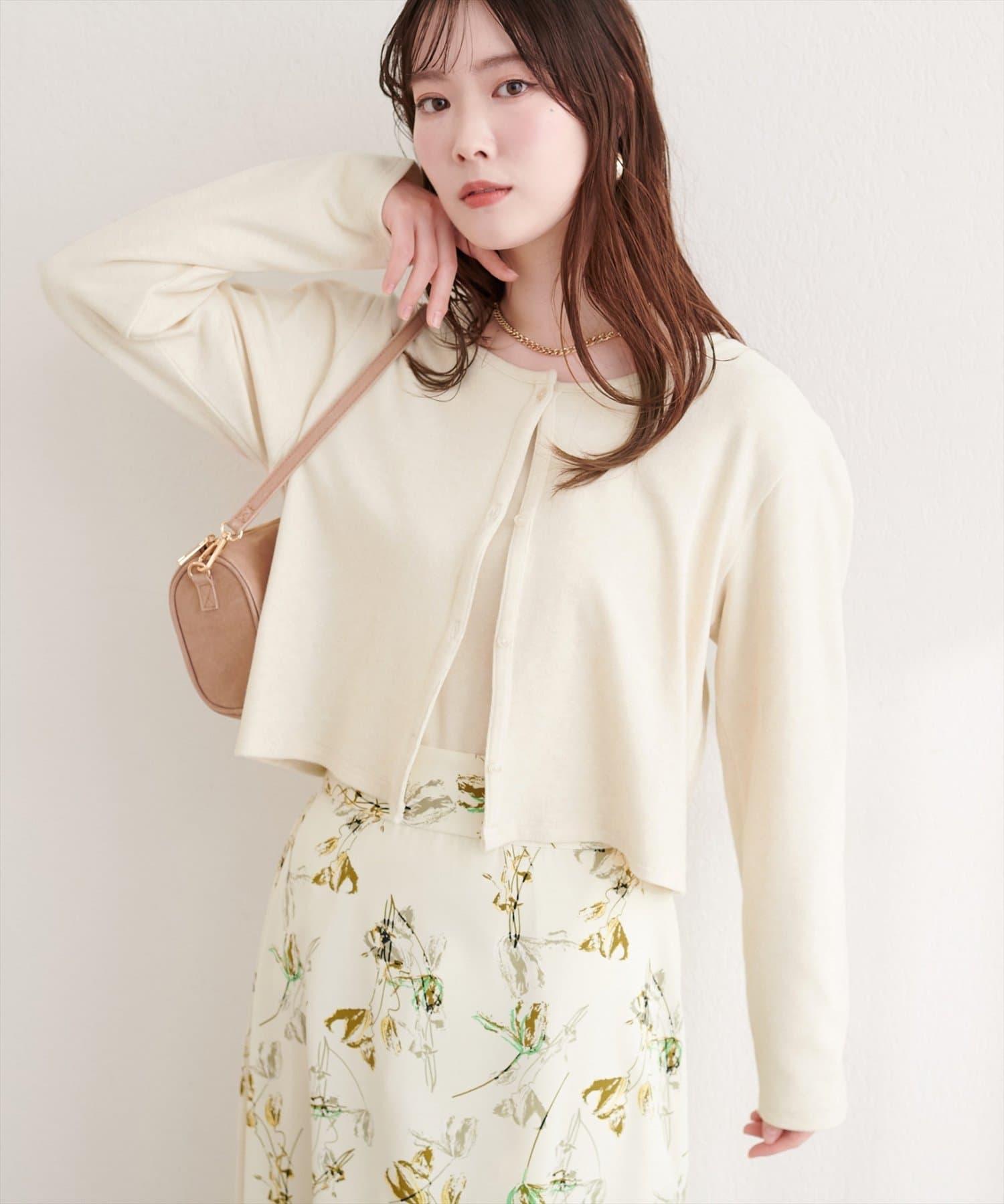 natural couture(ナチュラルクチュール) 起毛フラッフィー２WAYカーデ