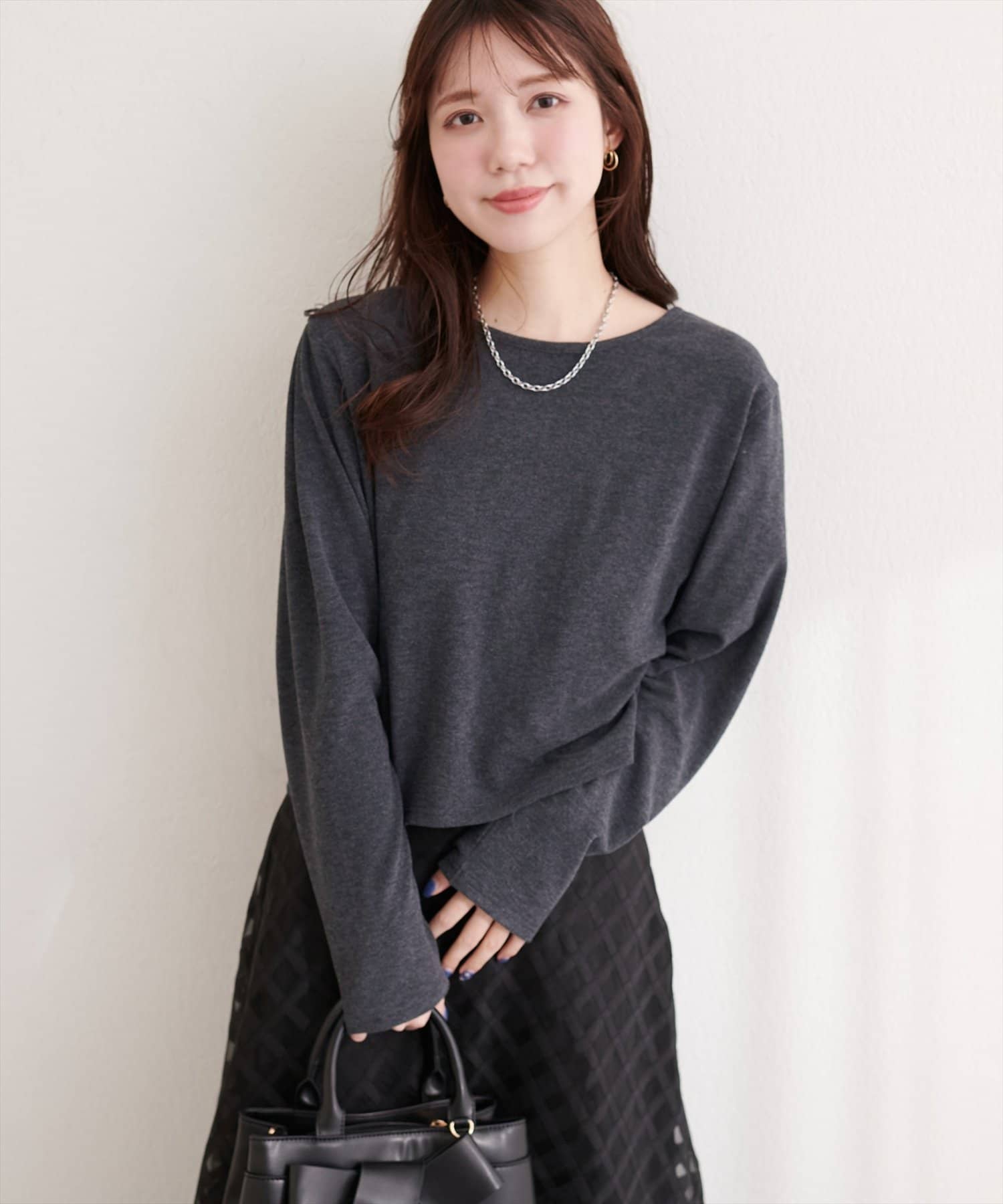 natural couture(ナチュラルクチュール) 起毛フラッフィー２WAYカーデ