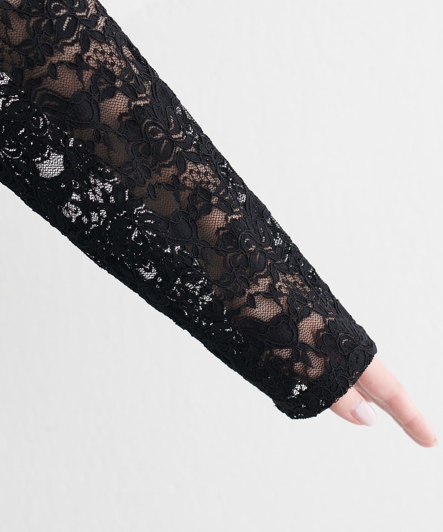 natural couture(ナチュラルクチュール) ドレープレースプルオーバー