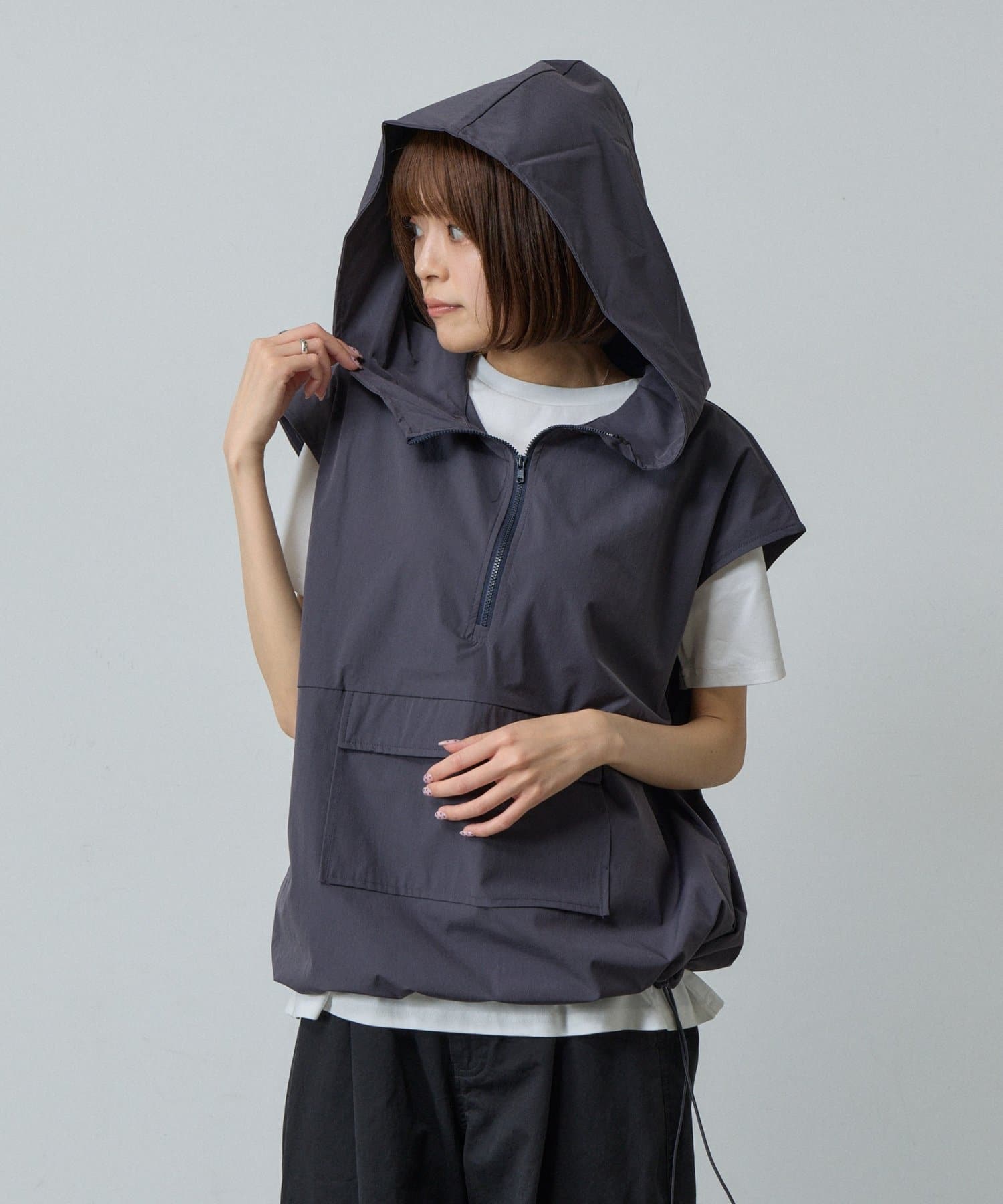 -goocy-(グーシー) 【ラッシュガード】フード付きビッグポケット