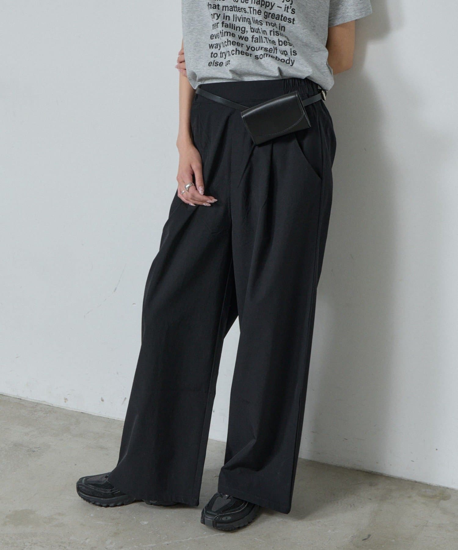 -goocy-(グーシー) 【ラッシュガード】タックワイドパンツ